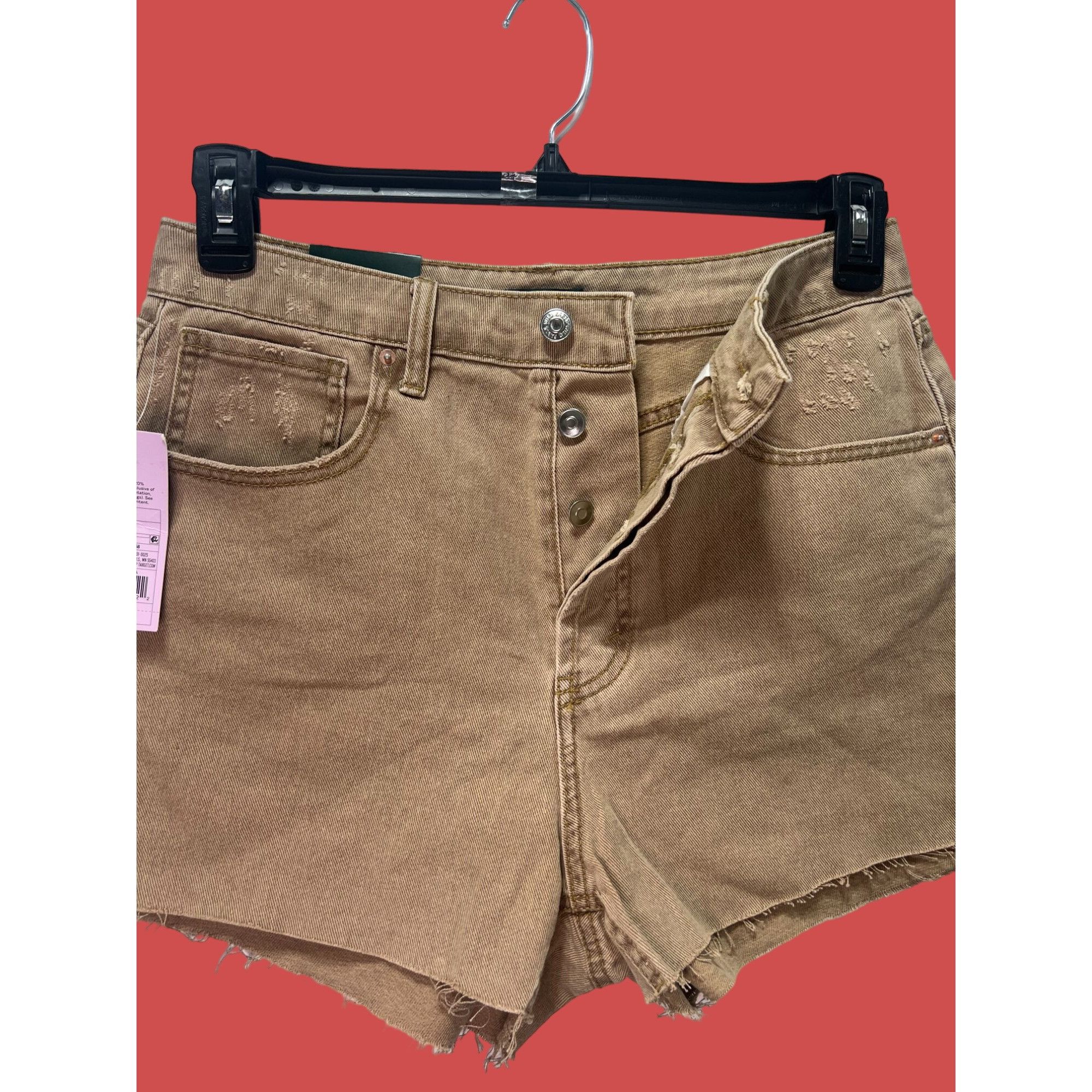 Other Wild Fable - Women's High Waisted Denim Shorts - Brown - 8 Size 30" / US 8 / IT 44 - 9 Thumbnail