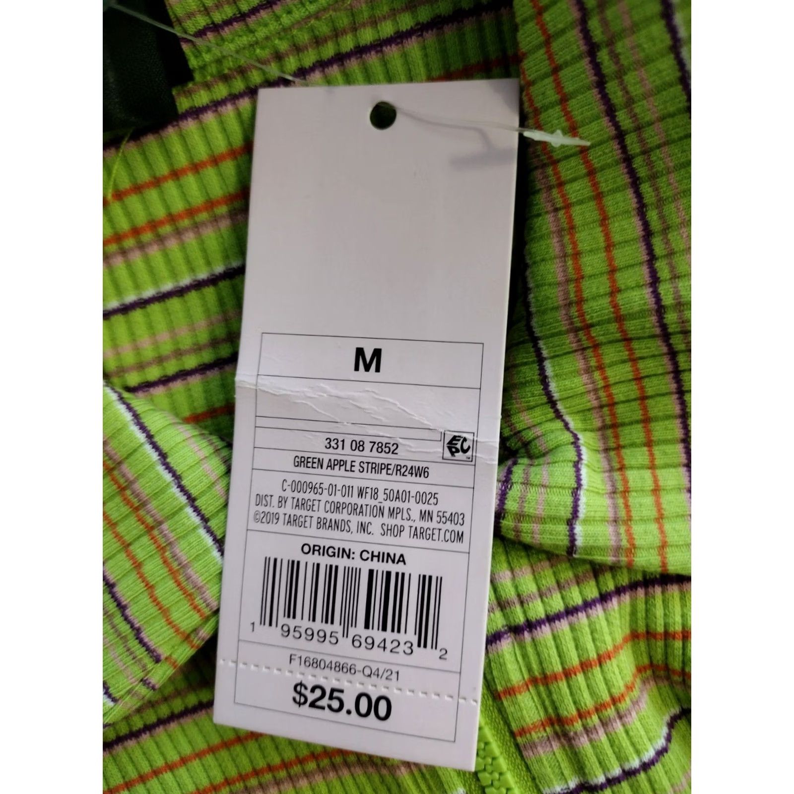 Vintage Wild Fable Polo Dress Shirt Dress Polo Dress Sleeveless 1/4 Zip Casual Knit Cotton Green Striped Womens M XS? (Wait) Size M / US 6-8 / IT 42-44 - 6 Thumbnail