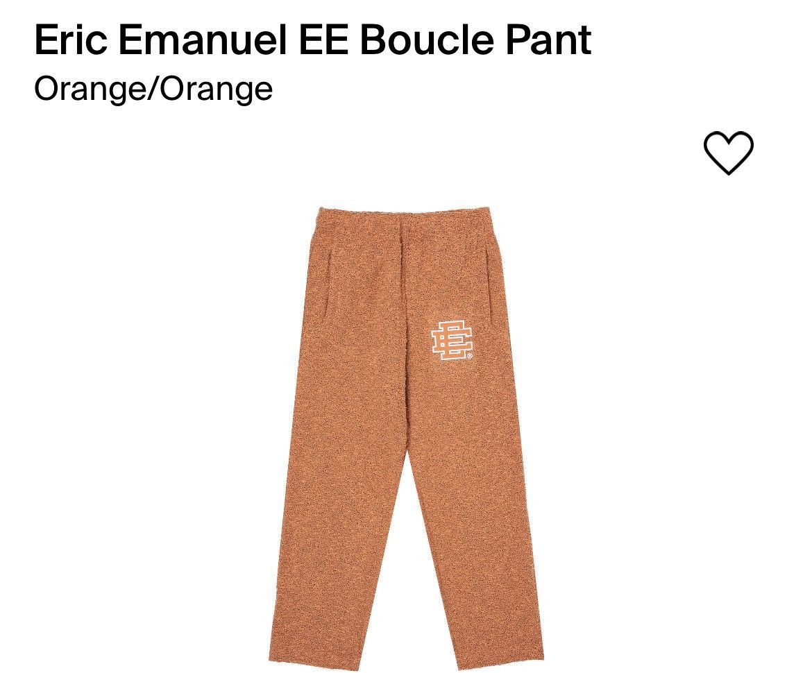 Eric Emanuel EE Boucle Sweats Purple/Orange