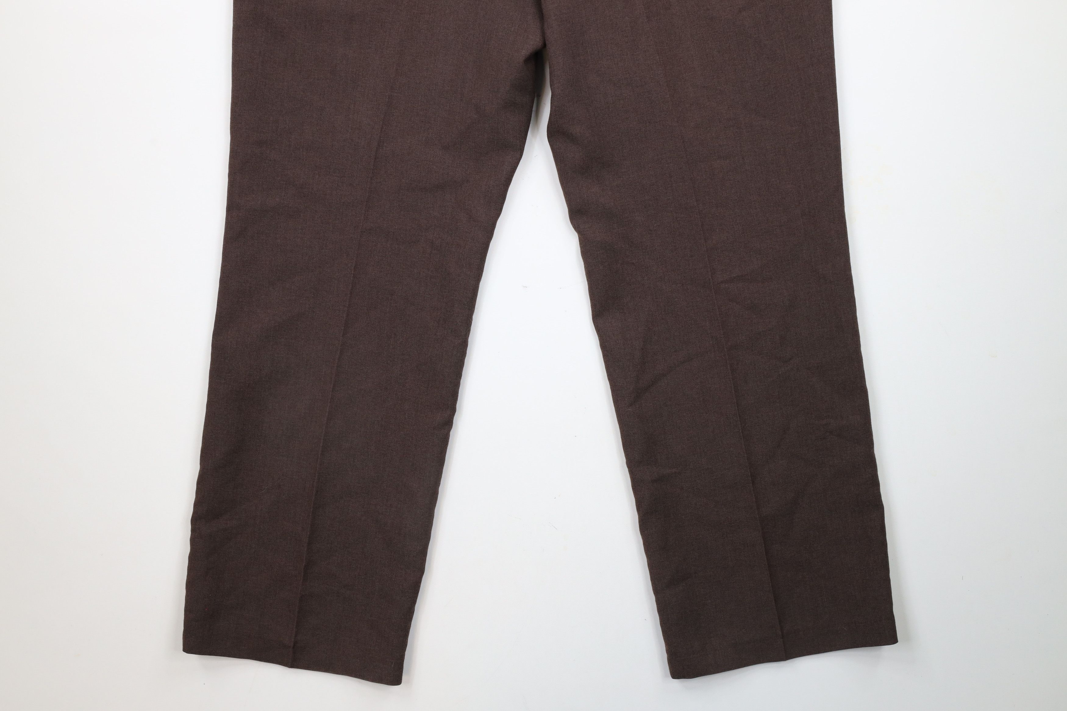 Vintage Vintage 90s Streetwear Wool Blend Knit Wide Leg Pants Brown Size US 38 / EU 54 - 12 Thumbnail