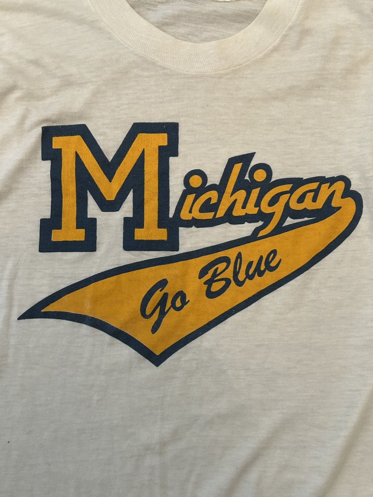 Vintage Vintage Single Stitch Michigan Go Blue T-shirt Size XS / US 0-2 / IT 36-38 - 3 Thumbnail