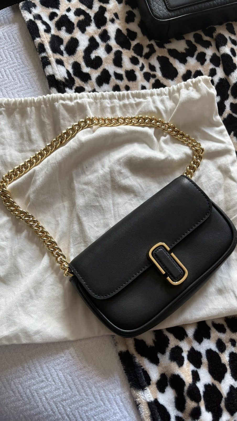 Marc Jacobs Mini J Marc Shoulder Bag in Black, Women's
