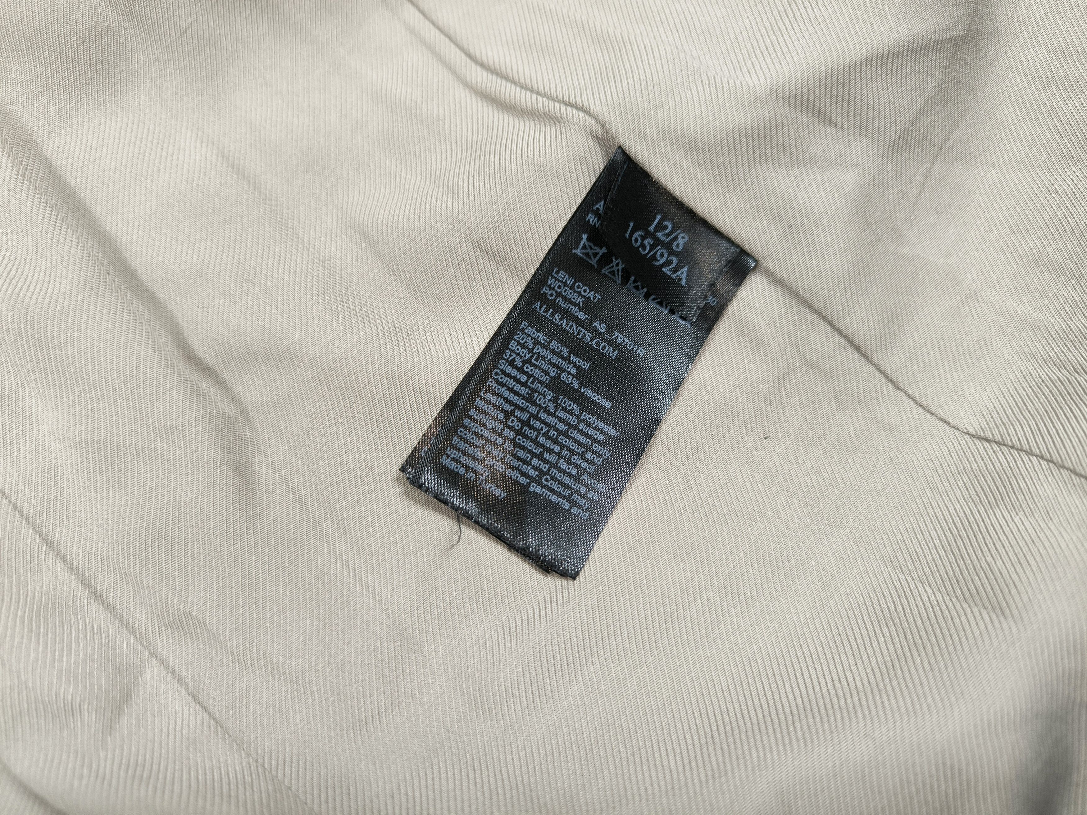 Allsaints Allsaints Leni Wool Blend Leather Collar Coat Jacket Size M / US 6-8 / IT 42-44 - 8 Thumbnail