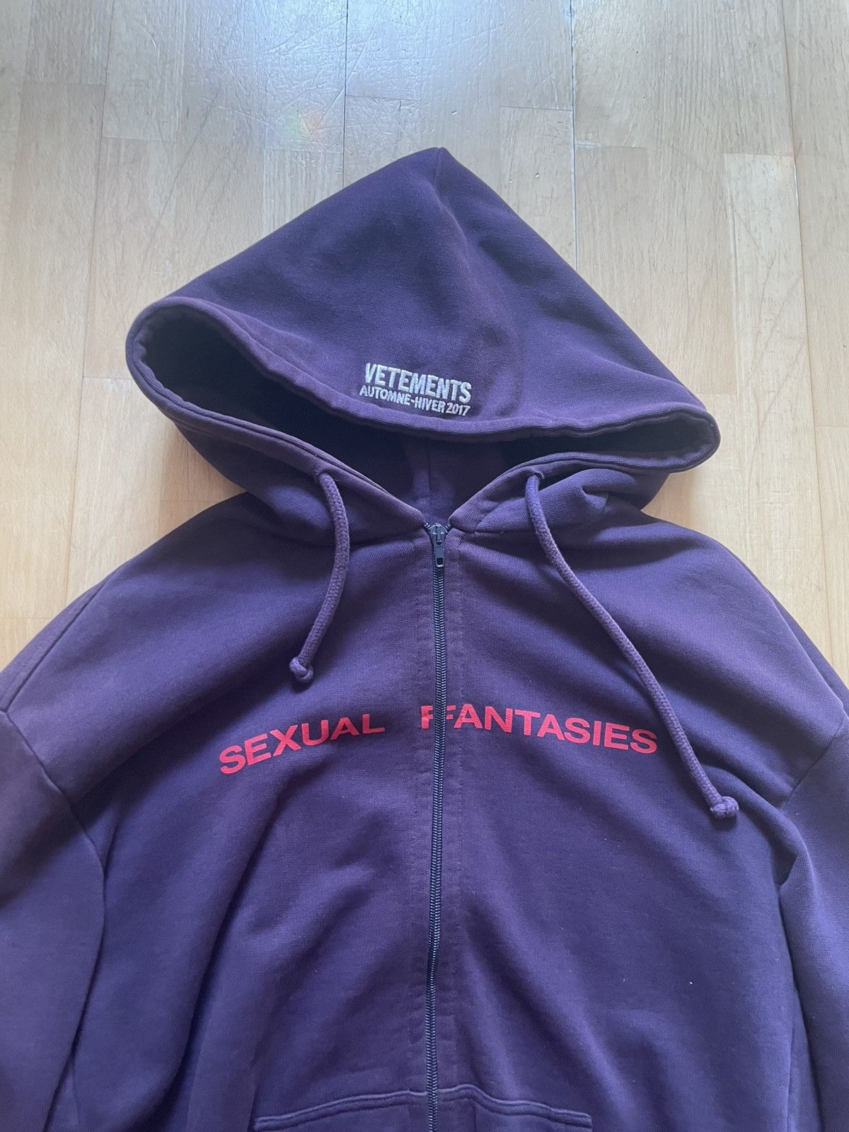 Vetements Vetements sexual fantasies zip up hoodie Size US XS / EU 42 / 0 - 2 Thumbnail