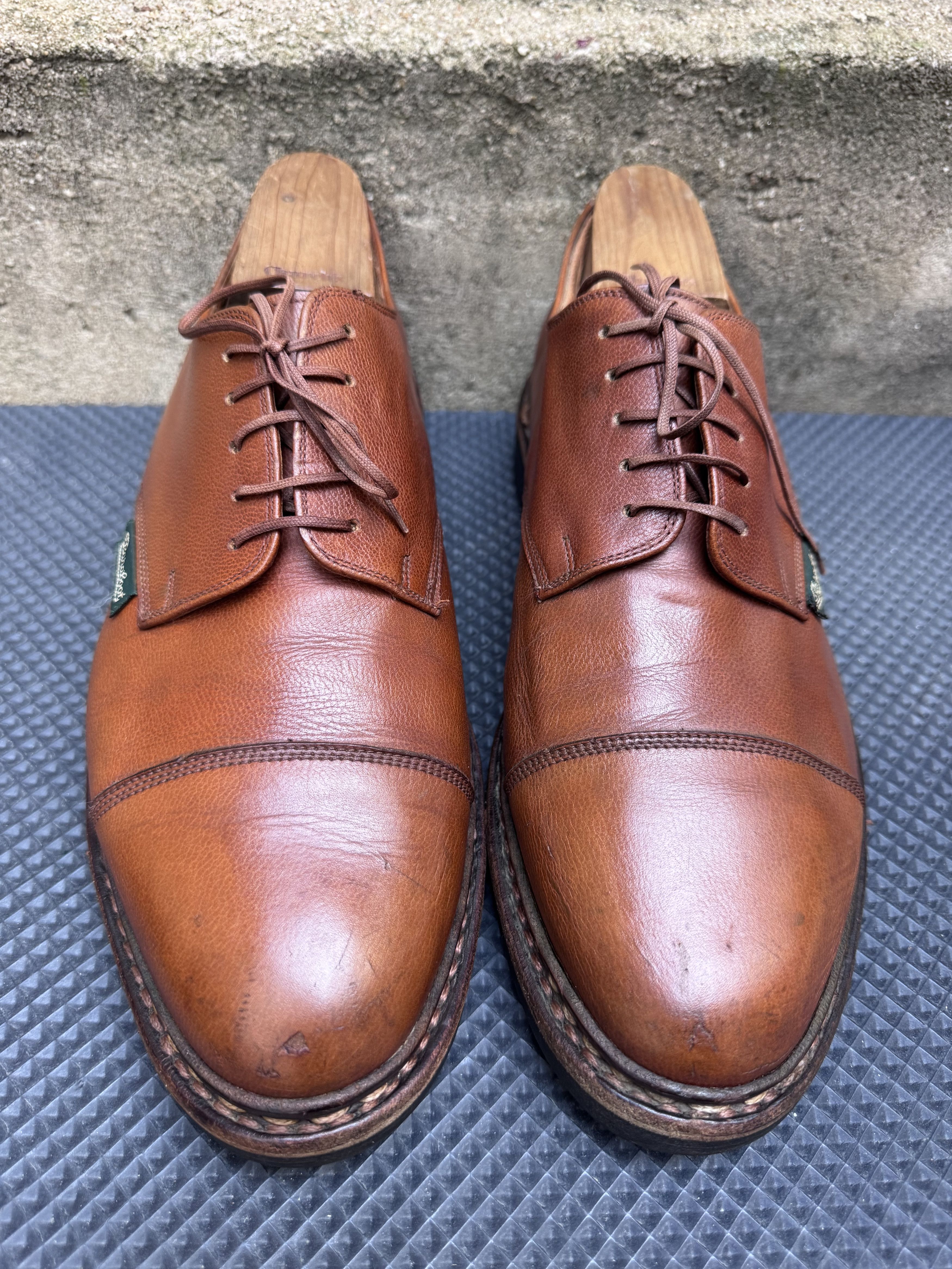 Paraboot Paraboot Azay Griff II Brown Leather Oxford Cap Toe Size US 10.5 / EU 43-44 - 4 Thumbnail
