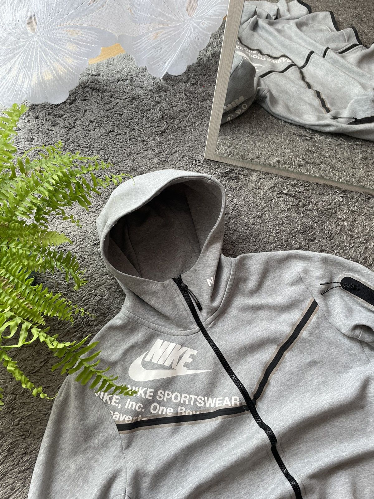 Nike × Vintage Nike Tech-Fleece Zip-Hoodie Streetwear Vintage Big Logo Size US M / EU 48-50 / 2 - 5 Thumbnail