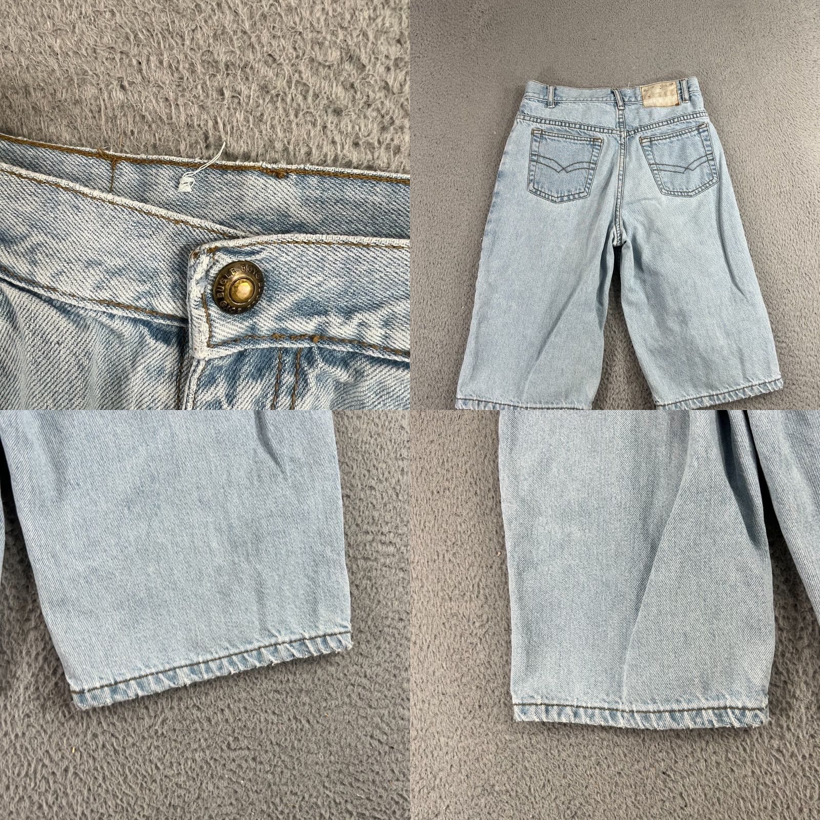 Bugle Boy VINTAGE Bugle Boy Jeans Shorts 26" Light Wash Denim Casual Bermuda Mens 90s Vintage Fashion Pockets Size US 26 / EU 42 - 8 Thumbnail