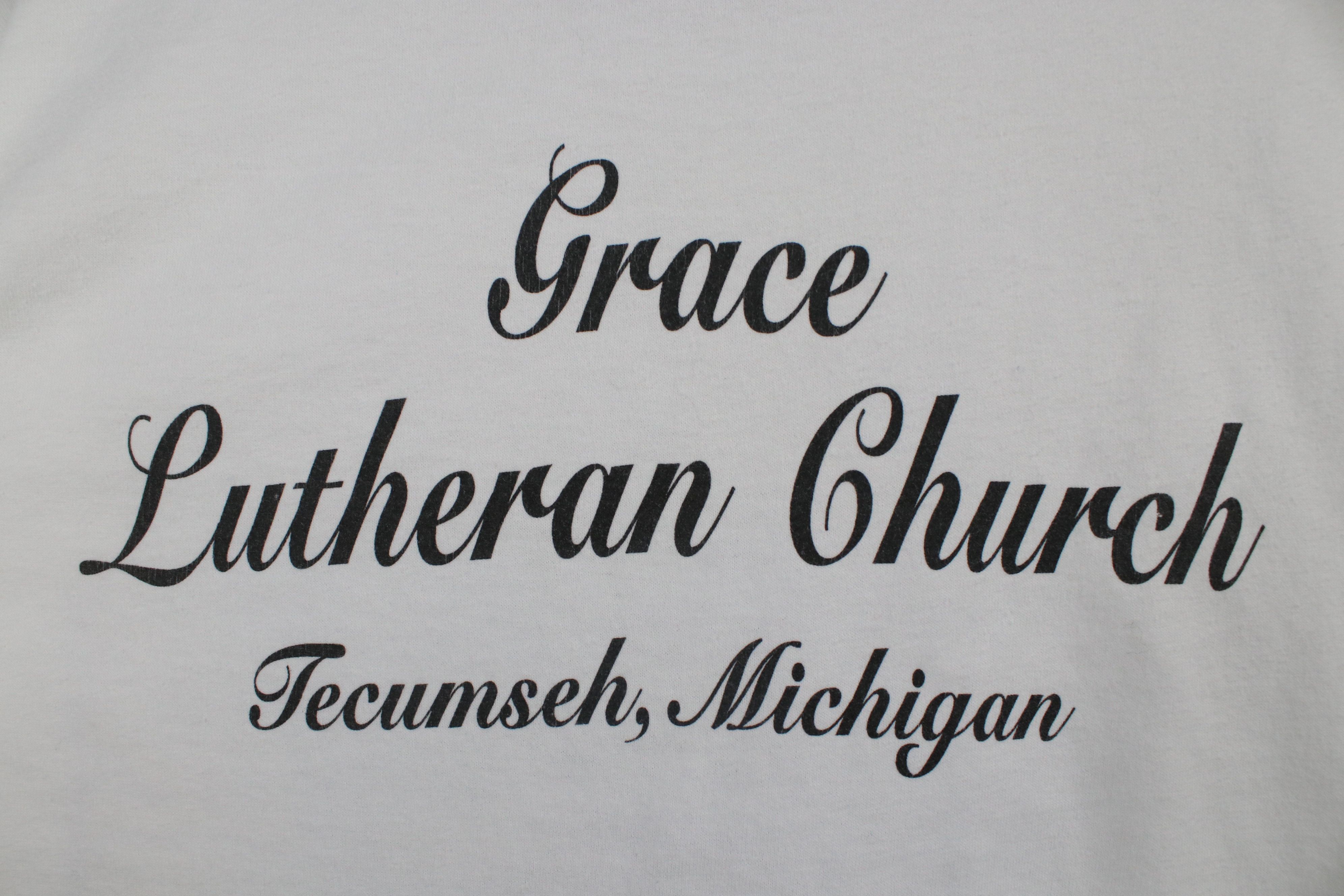 Vintage Vintage 90s Christianity Calvary Short Sleeve T-Shirt White Size US XL / EU 56 / 4 - 9 Thumbnail