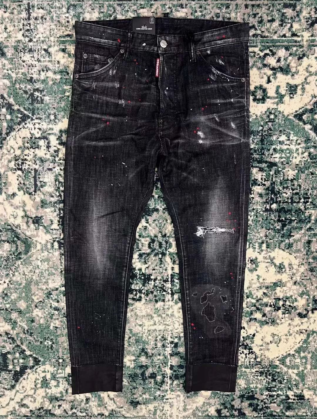 Dsquared2 Dsquared2 Black Wash Relaxed Fit Jeans Size US 31 - 1 Thumbnail