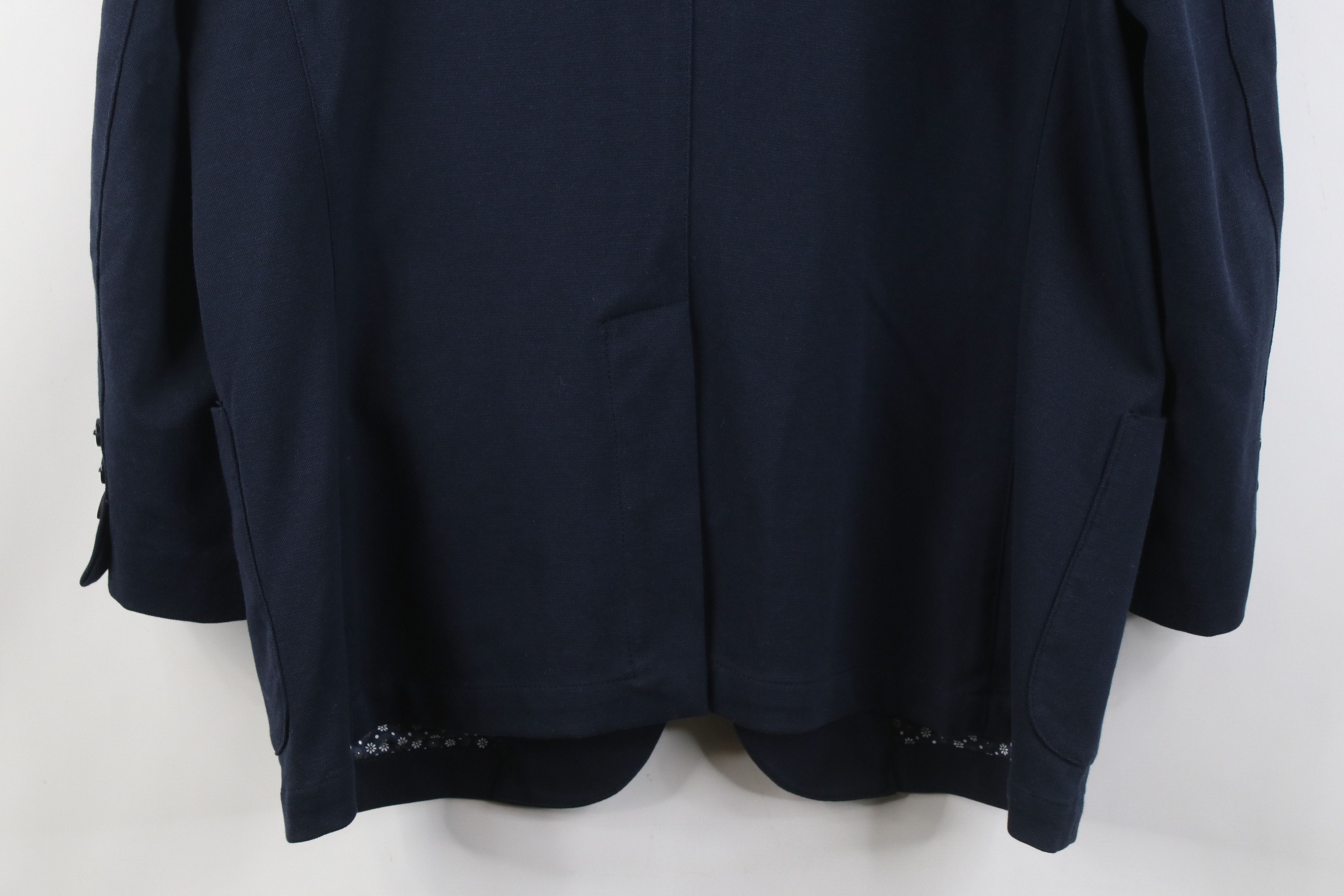 Stone Rose Stone Rose Knit 2 Button Suit Coat Blazer Jacket Navy Blue Size US XXL / EU 58 / 5 - 16 Thumbnail