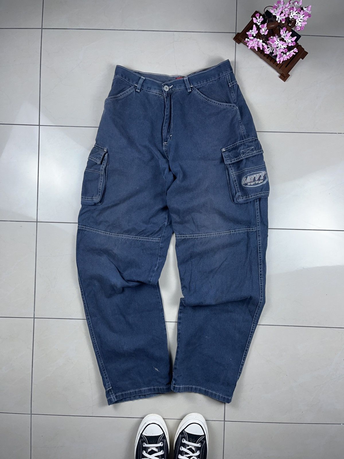 Vintage ➕ vintage y2k loose corduroy skate Jnco style pants faded Size US 30 / EU 46 - 1 Thumbnail