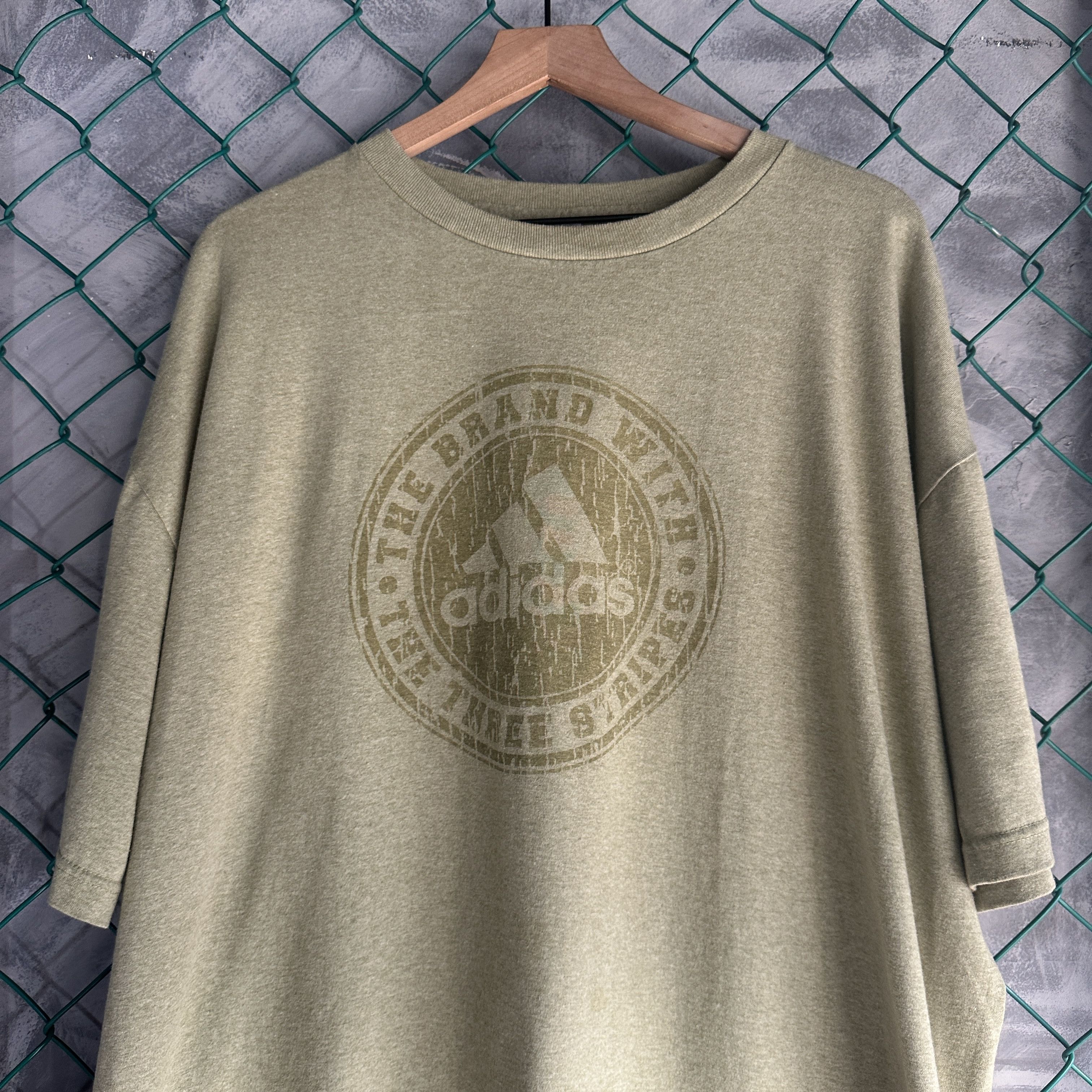 Adidas Vintage Adidas T Shirt The Brand With The Three Stripes Size US XL / EU 56 / 4 - 3 Thumbnail
