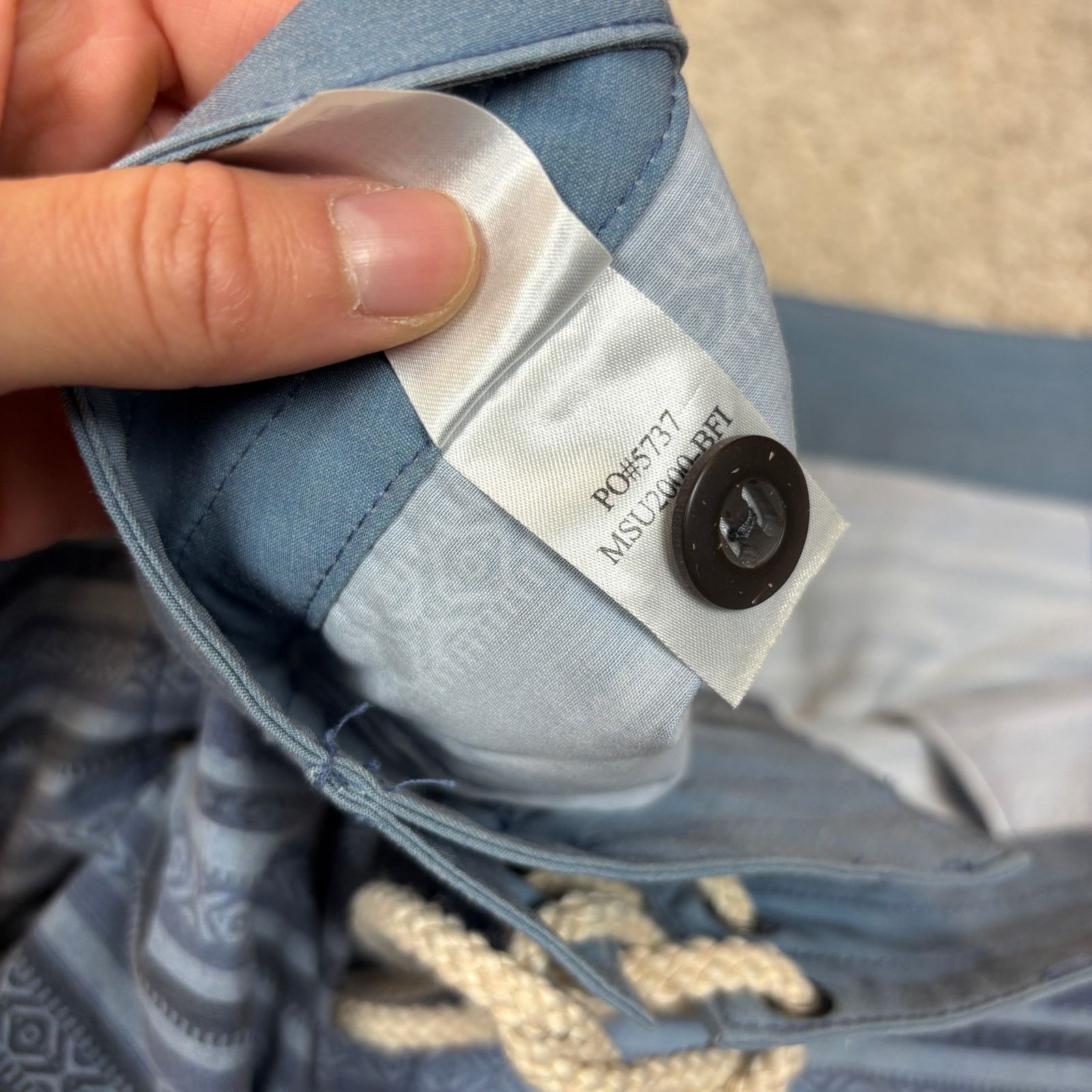 Faherty Faherty Classic 7" Board Short Blue Falls Ikat Men's 35 Surf Size US 35 - 5 Thumbnail