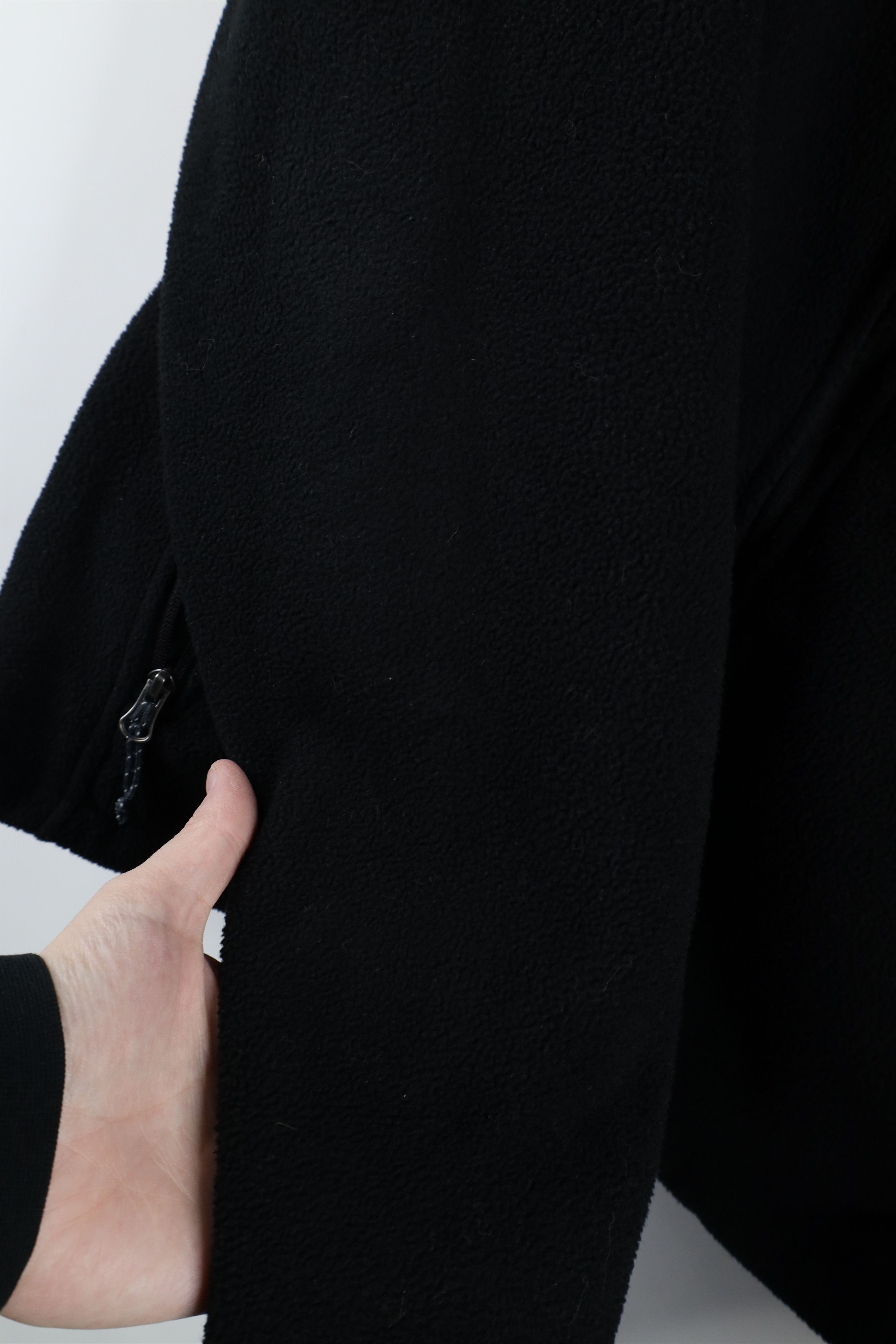Vintage Vintage 90s Streetwear Racing Full Zip Fleece Jacket Black Size US S / EU 44-46 / 1 - 6 Thumbnail