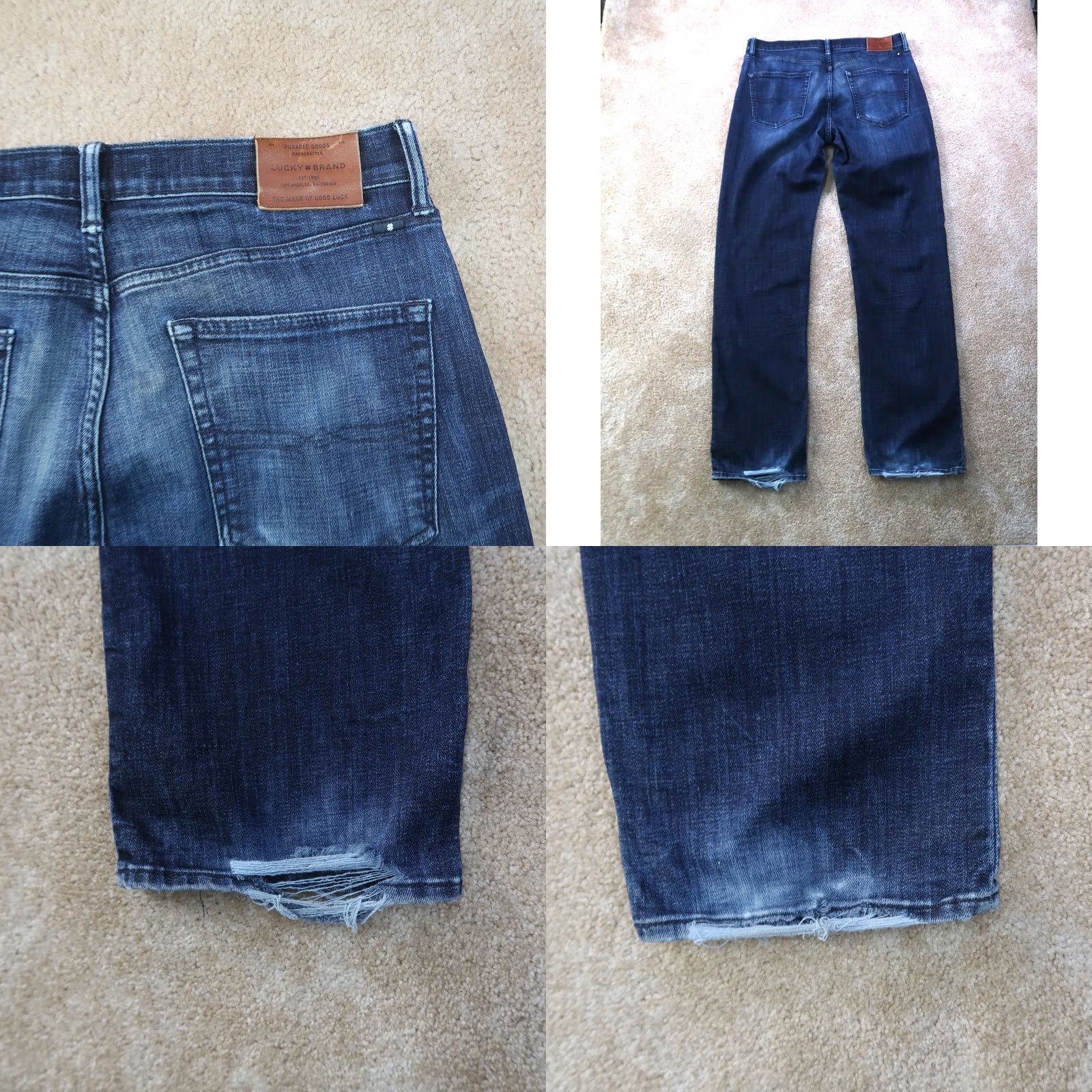 Lucky Brand Lucky Brand 363 Jeans Men 34x34 Denim Blue Straight 5-Pocket Zip Classic Inseam 34 Vintage: No? Size US 34 / EU 50 - 8 Thumbnail