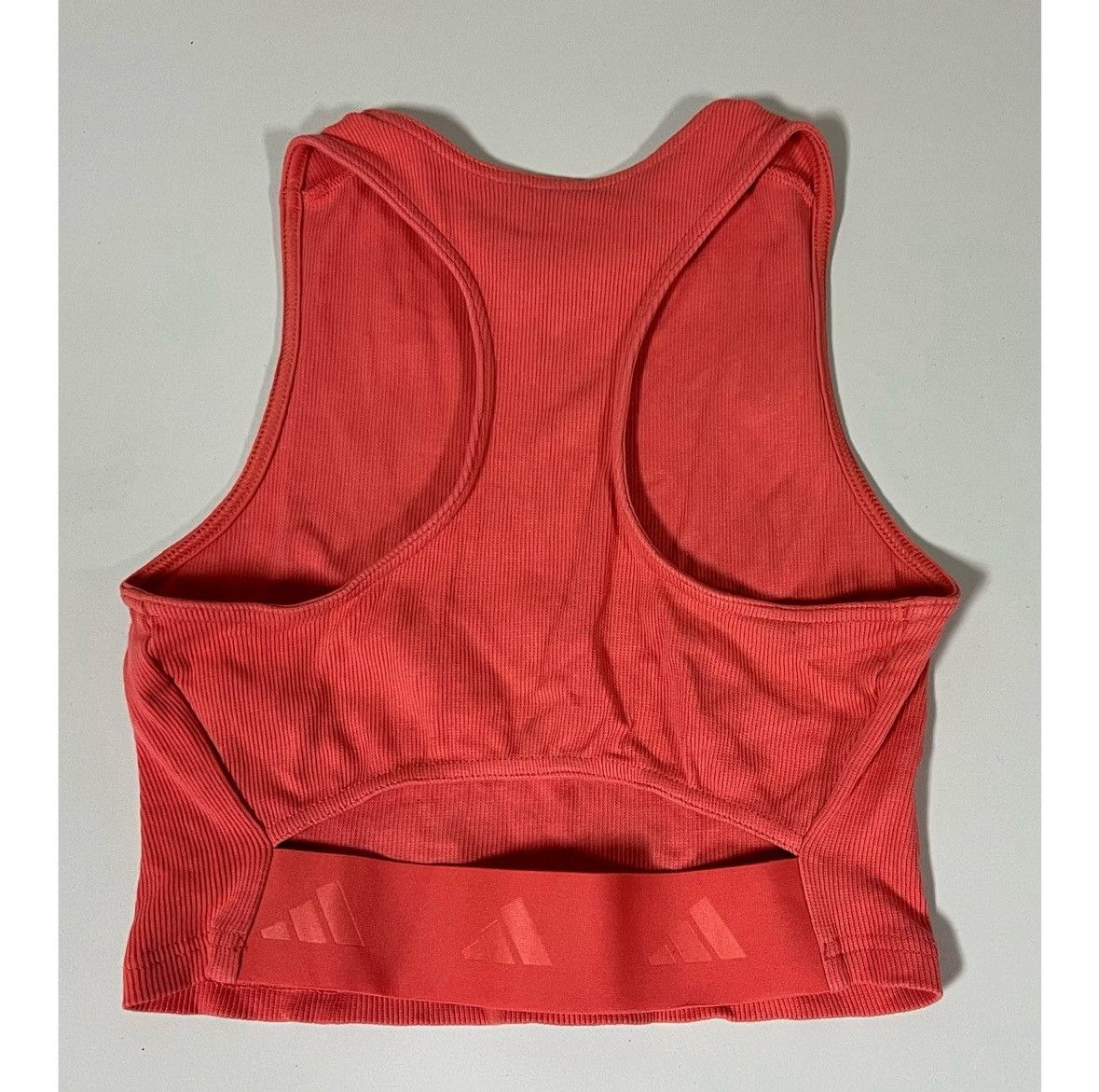 Adidas Adidas Pink Coral Logo Sports Bra Crop Top Shirt Size S 🪸 Size S / US 4 / IT 40 - 4 Thumbnail