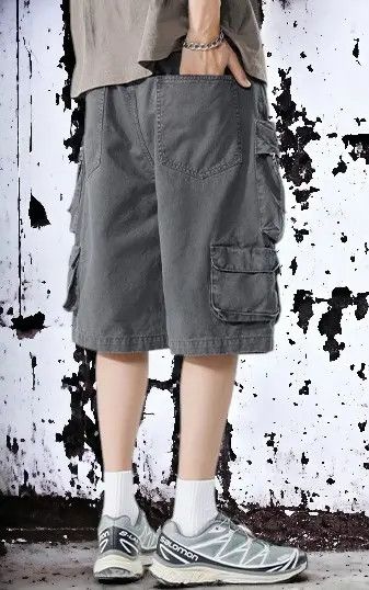 Japanese Brand × Jean Gray Cargo Shorts Size US 30 / EU 46 - 2 Thumbnail