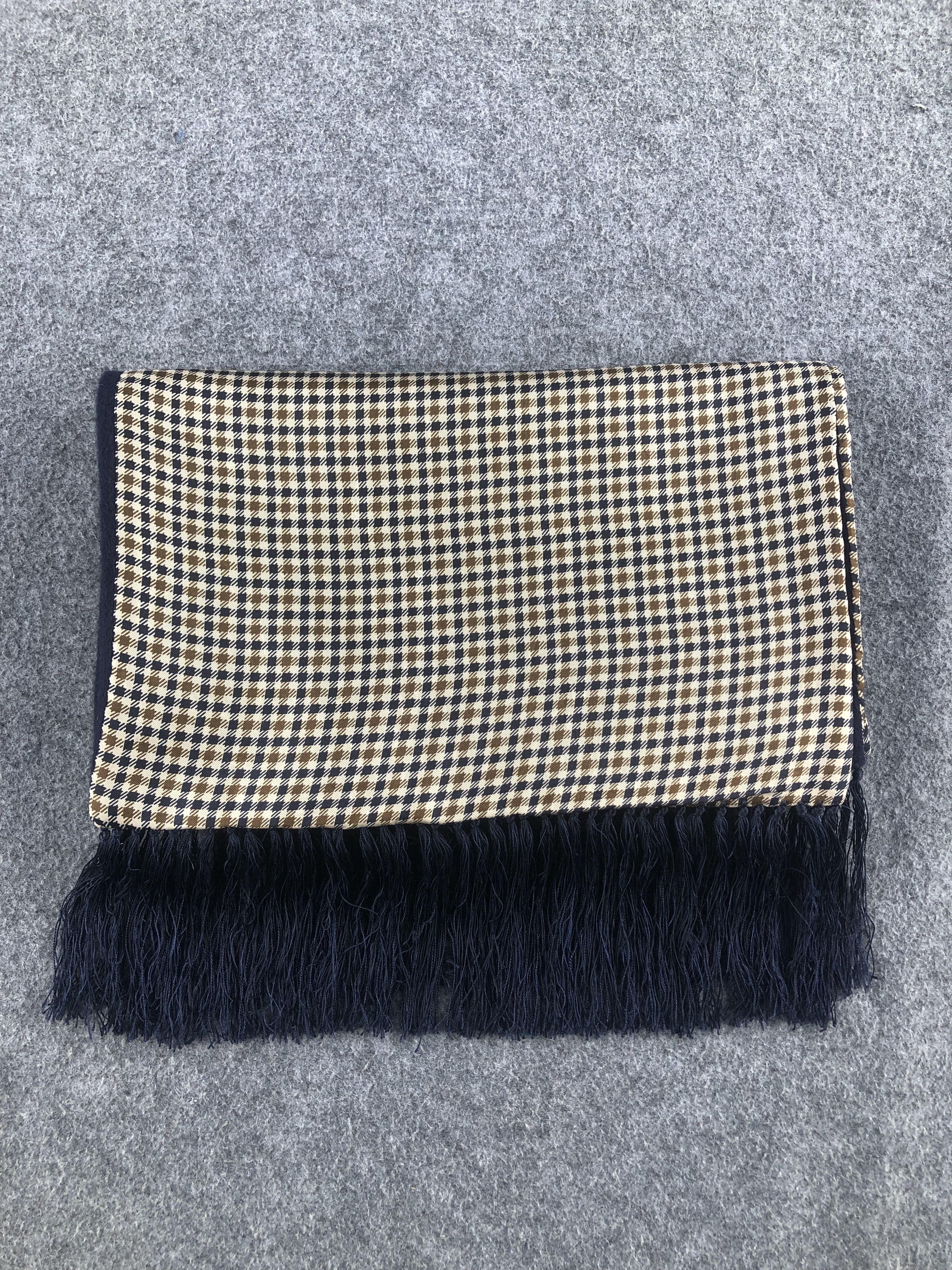 Aquascutum Aquasqutum Silk Cashmere Scarf / Muffler / Neckwear Size ONE SIZE - 6 Thumbnail