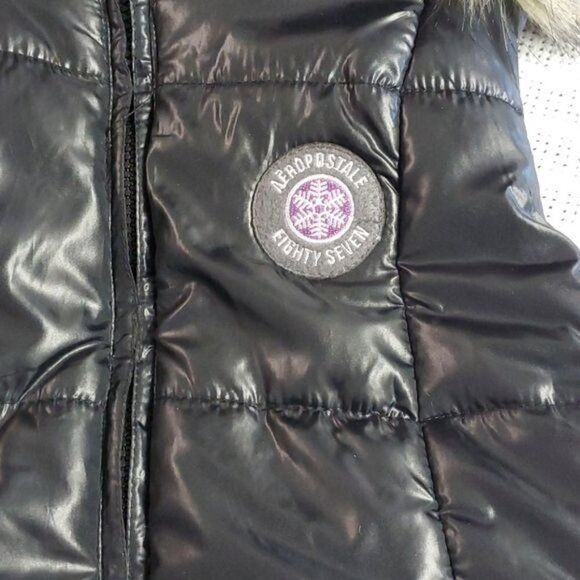 Aeropostale Aeropostale 87 Embellished Insulated Full Zip Sz XS Vest w Z Size XS / US 0-2 / IT 36-38 - 3 Thumbnail
