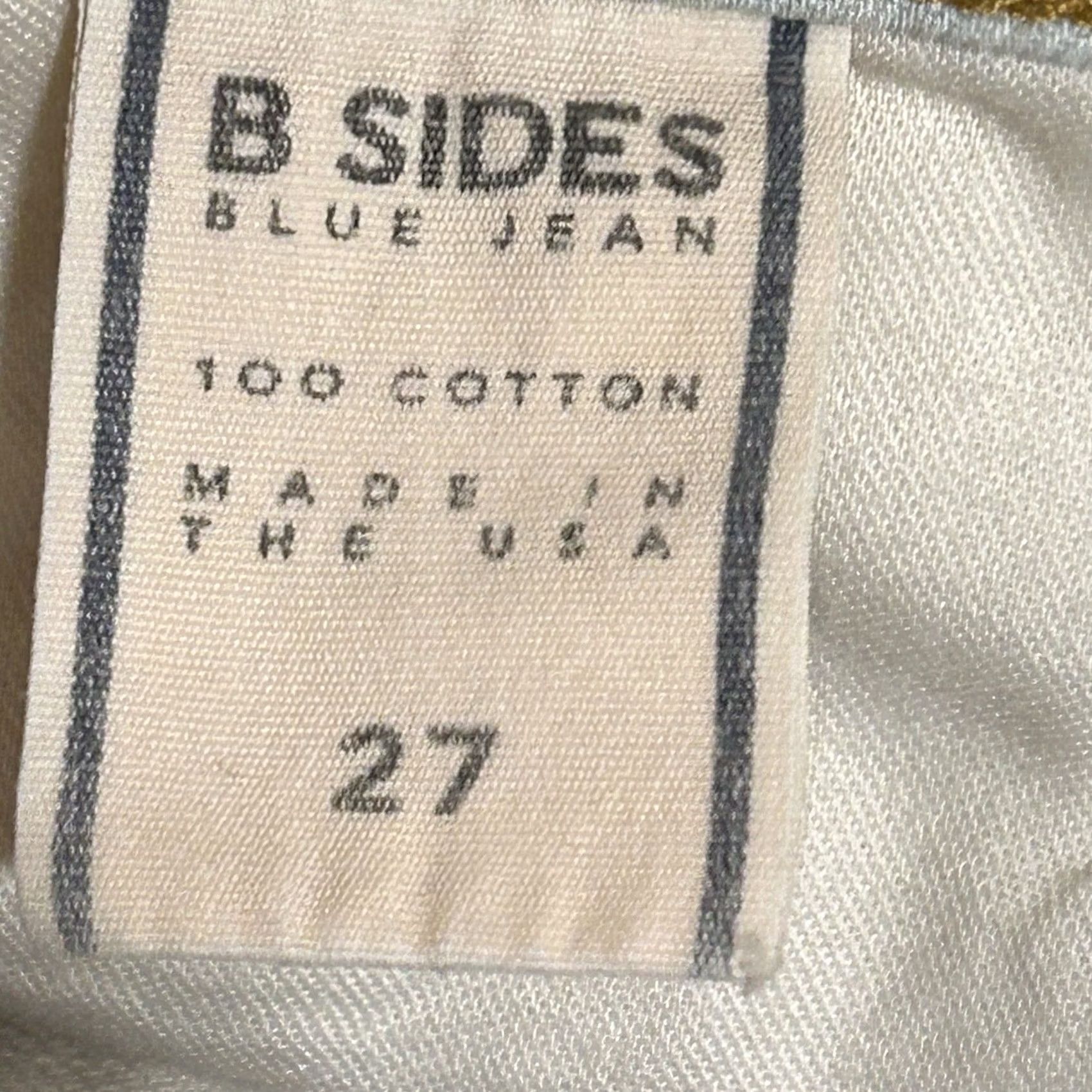 B Sides B SIDES High Rise Tapered Denim Cream Jeans Women’s 27x31 Jean 100% Cotton Vintage-N/A? Size 27" / US 4 / IT 40 - 7 Thumbnail