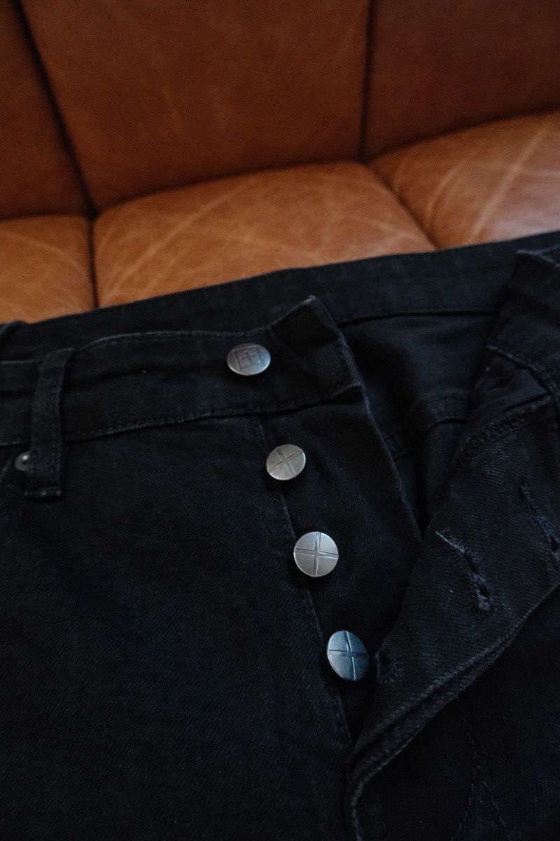 Ksubi Black/Red Chitch Laid Jeans Size US 31 - 6 Thumbnail