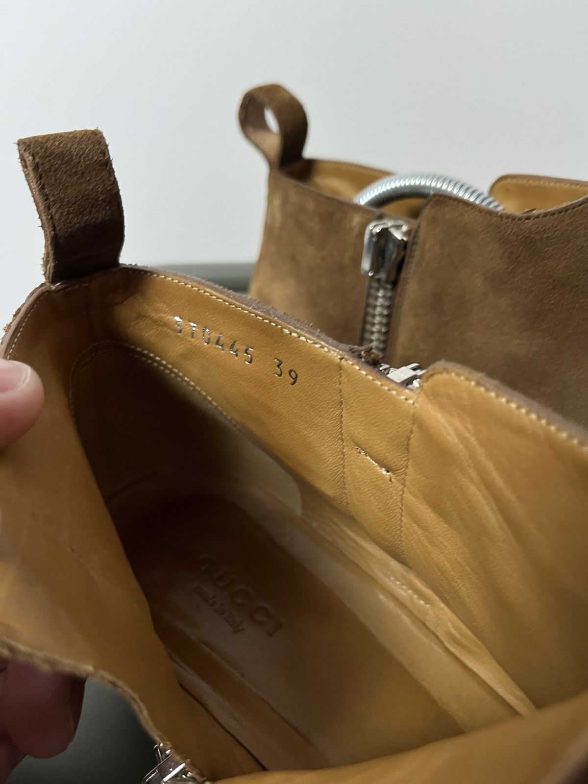 Gucci Gucci Suede Side-Zip Ankle Boots 39 EU / 8 US Made in Italy Size US 8 / IT 38 - 22 Thumbnail