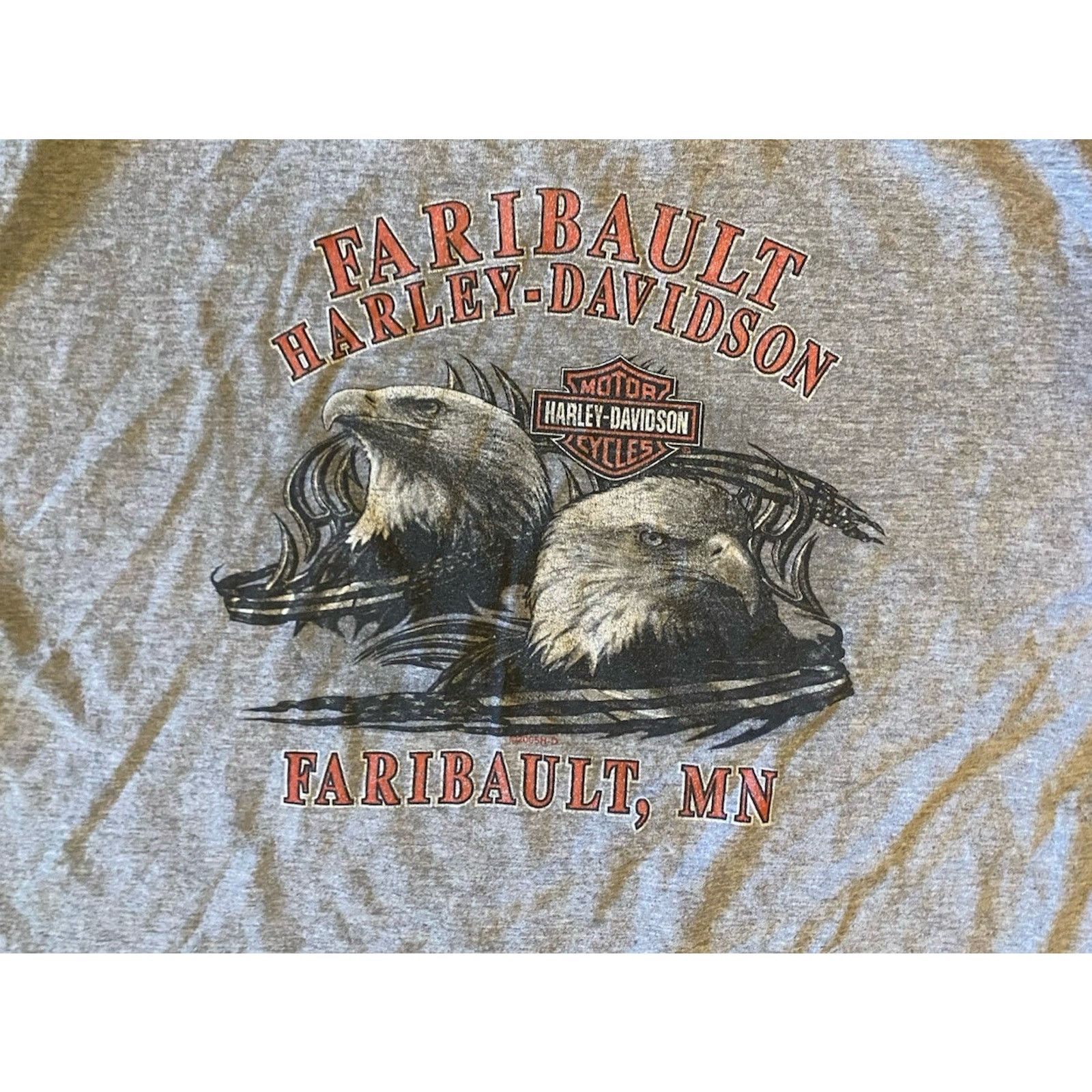 Harley Davidson Harley Davidson MN T Shirt 2 American Flag Eagles Men’s XL Size US XL / EU 56 / 4 - 4 Thumbnail
