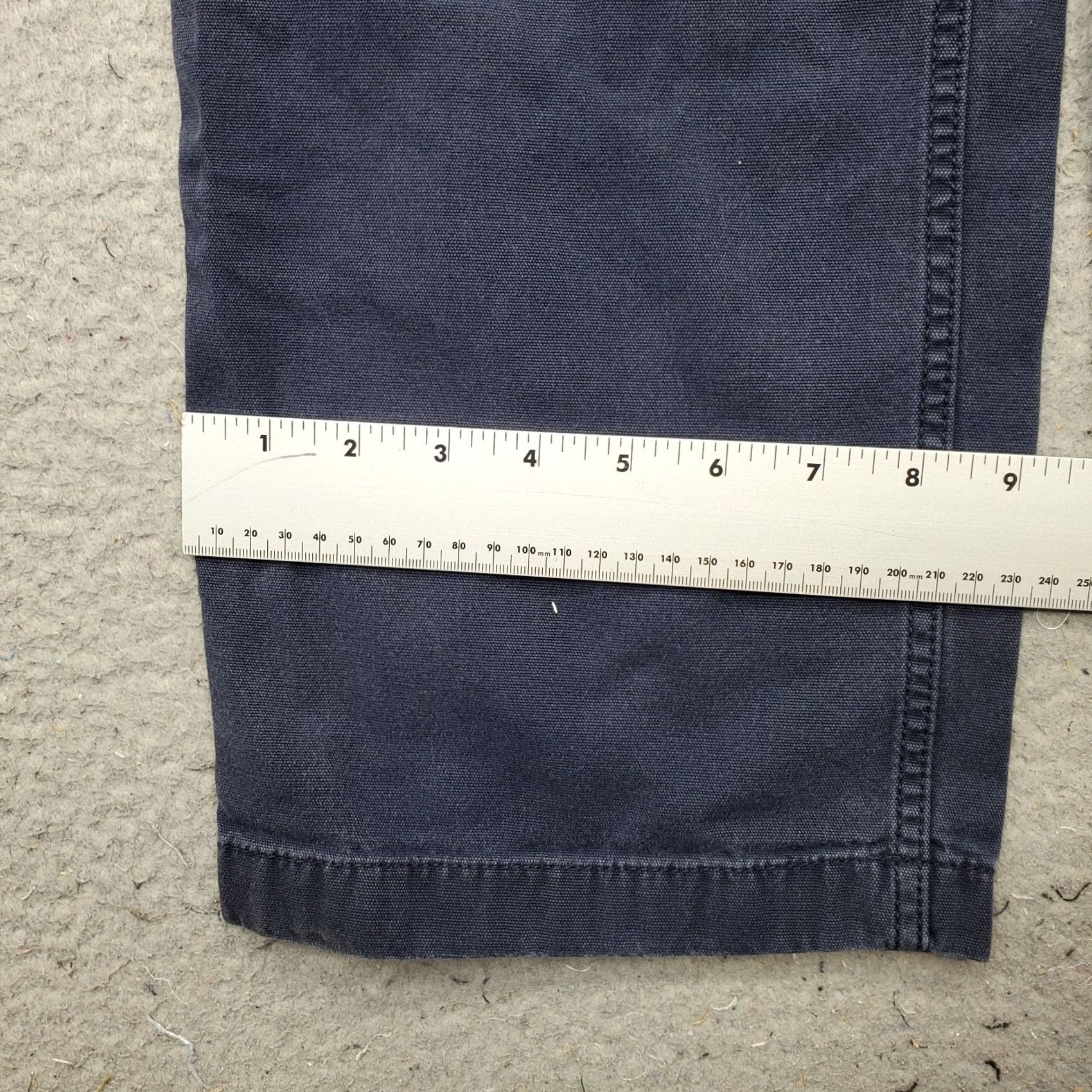 Carhartt Carhartt Work Pants Mens 38x30 Navy Canvas Rugged Flex Relaxed Fit Straight Leg Mens Size 38 Navy Carhartt Work Pants Size US 38 / EU 54 - 5 Thumbnail