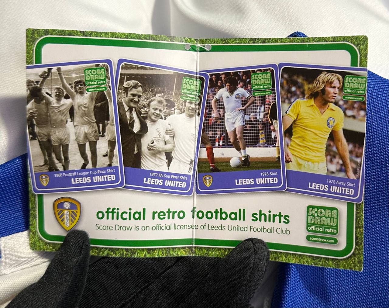 Other Leeds United home 1993 1995 Score draw football shirt jersey Size US XL / EU 56 / 4 - 10 Thumbnail