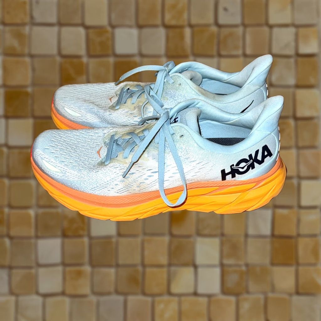 Vintage Hoka One One Clifton 8 Womens Sneaker 10B Casual Breathable Comfort Solid Blue Logo 1119394 SSIF Womens Shoes Size US 10 / IT 40 - 1 Thumbnail