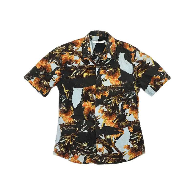 Givenchy Givenchy Black Cotton Short Sleeve Shirt 0089 Size US M / EU 48-50 / 2 - 1 Thumbnail