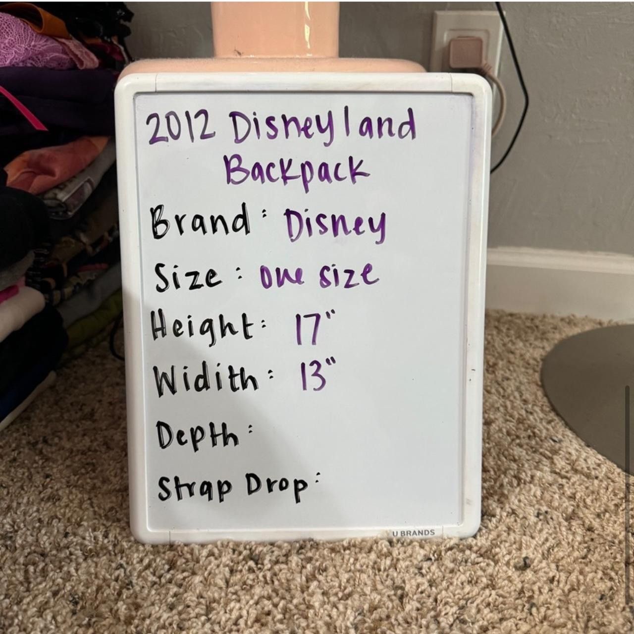 Disney × Vintage 2012 Disneyland Drawstring Backpack Size ONE SIZE - 7 Thumbnail