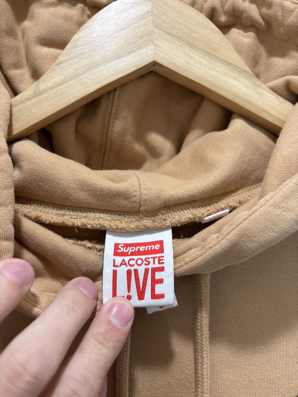 Lacoste × Supreme Supreme x Lacoste Pocket Patch Hoodie Size US M / EU 48-50 / 2 - 3 Thumbnail