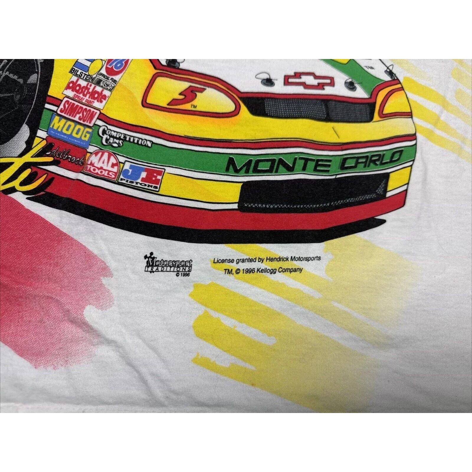 Fruit Of The Loom VTG 1996 Chase Mens XL NASCAR Terry Labonte Kelloggs AOP Size US XL / EU 56 / 4 - 5 Thumbnail