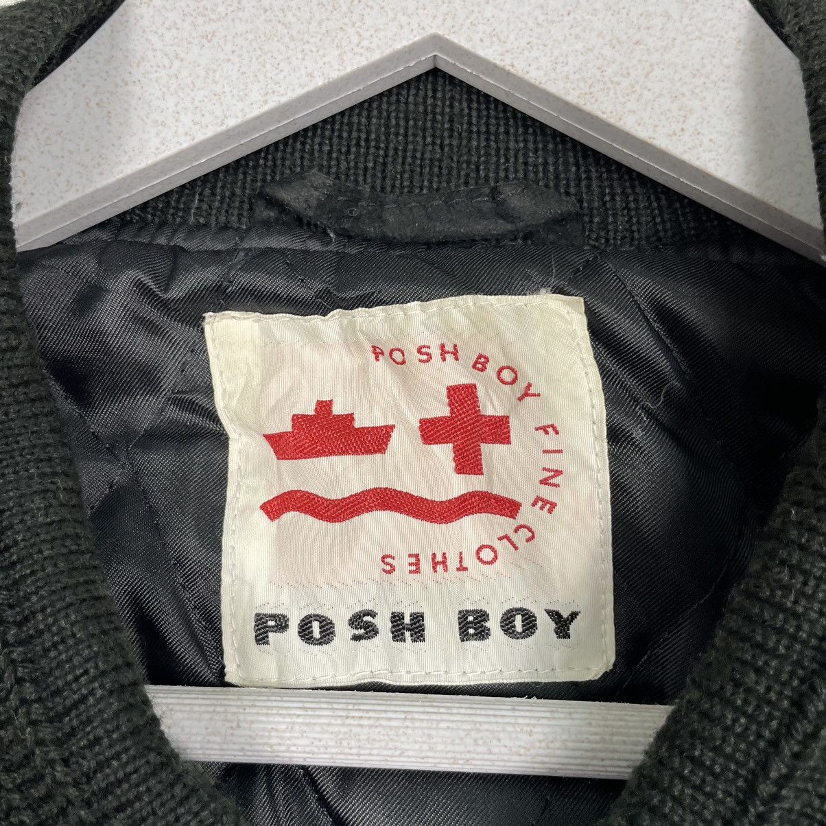 Japanese Brand × Sports Specialties 💥80s POSH BOY BIG LOGO VARSITY JACKET Size US M / EU 48-50 / 2 - 12 Thumbnail