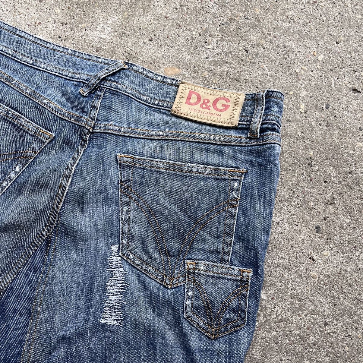 Dolce & Gabbana Dolce Gabbana Jeans Mini Skirt Size 26 Size 25" / US 0 / IT 36 - 8 Thumbnail
