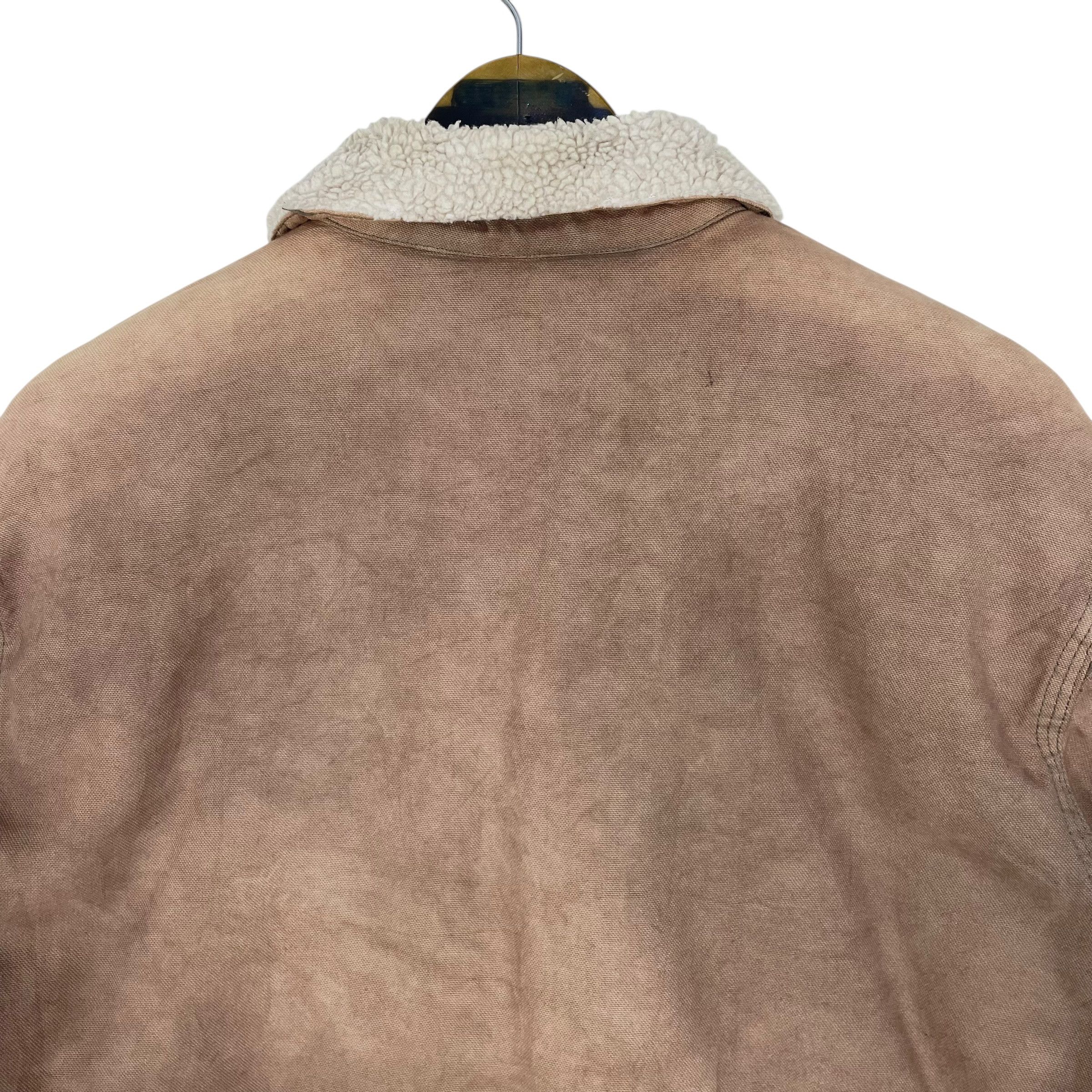 Stussy Vintage Stussy Duck Canvas Sherpa Work Jacket Size US S / EU 44-46 / 1 - 12 Thumbnail