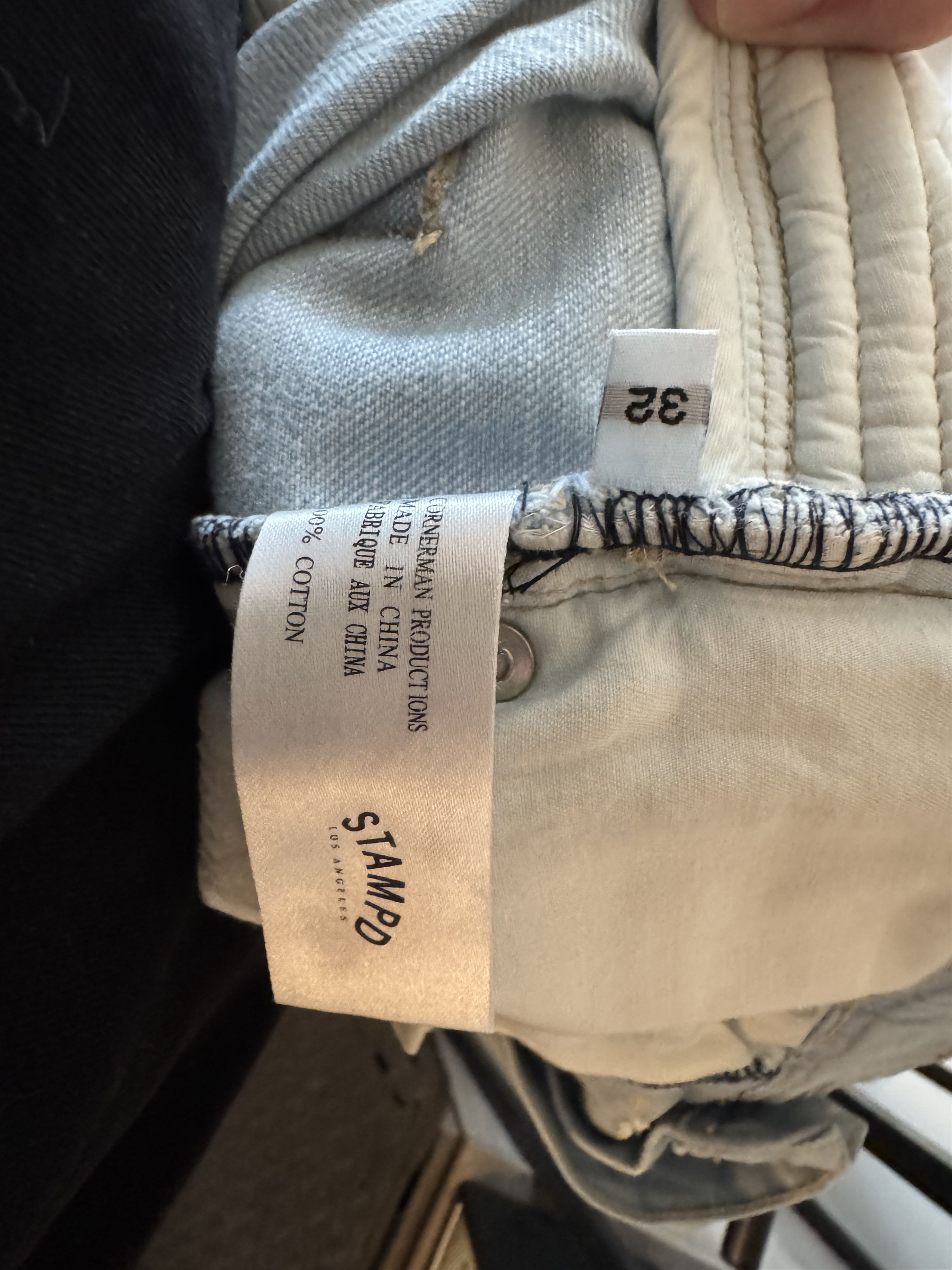 Stampd Stampd LA Moto Denim TRASHED ripped light blue wash 32 Size US 32 / EU 48 - 6 Thumbnail