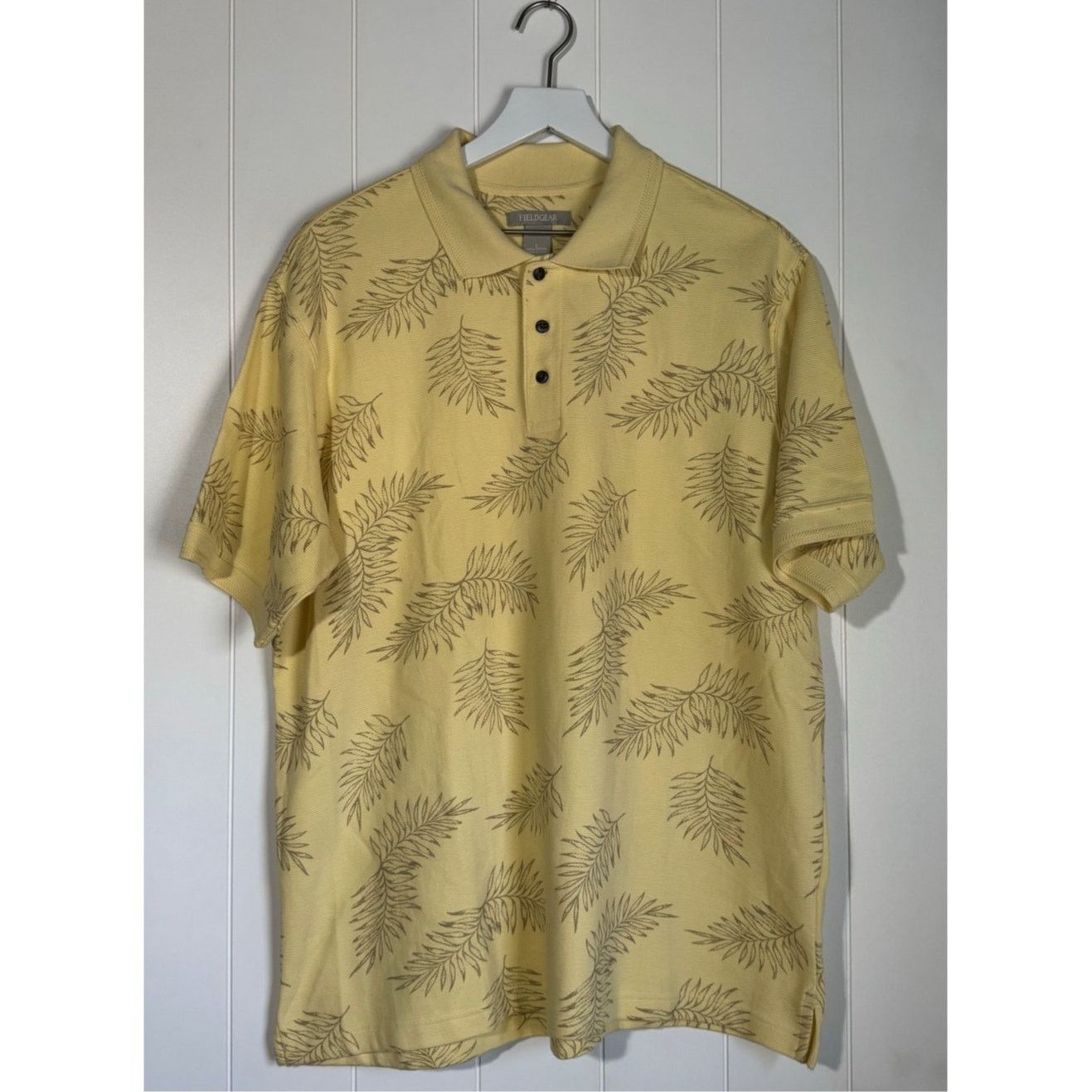 Other Fieldgear Mens Polo Shirt Size Large Yellow Leaf Print Size US L / EU 52-54 / 3 - 1 Thumbnail