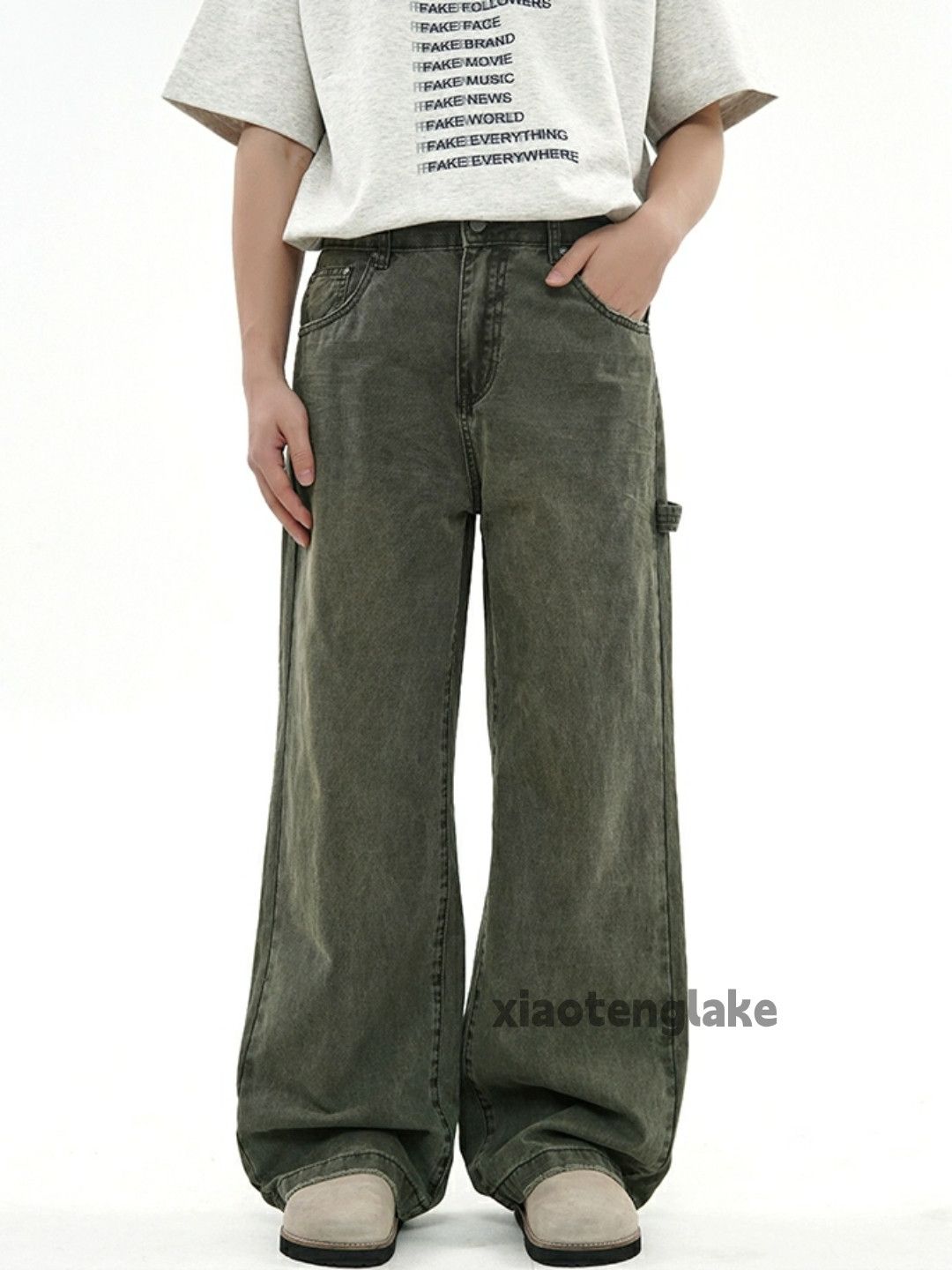 Jean × Vintage washed faded cleanfit yuppie workwear carpenter jeans Size US 32 / EU 48 - 3 Thumbnail