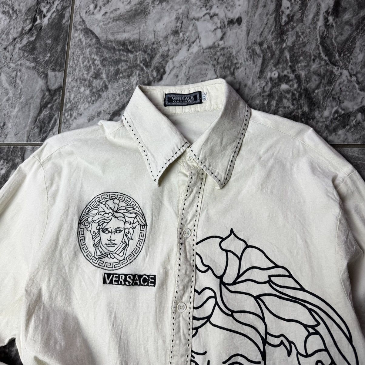 Versace × Vintage Versace Shirt Classic Vintage Size XL / US 12-14 / IT 48-50 - 5 Thumbnail