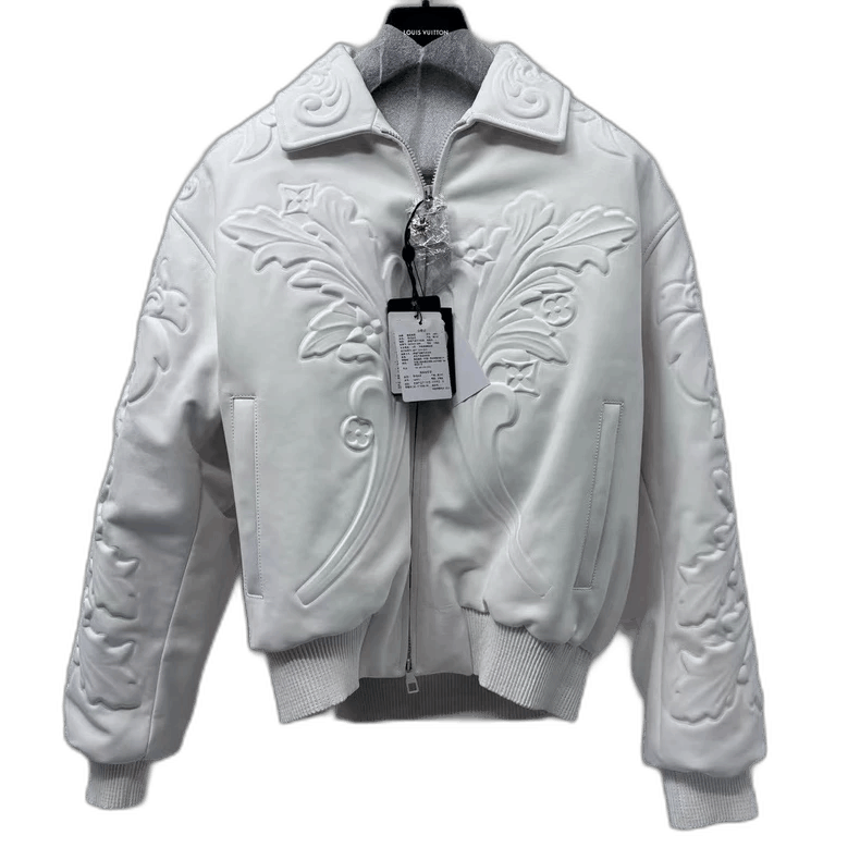 Louis Vuitton louis vuitton white embossed jacket-2507 Size US L / EU 52-54 / 3 - 1 Thumbnail