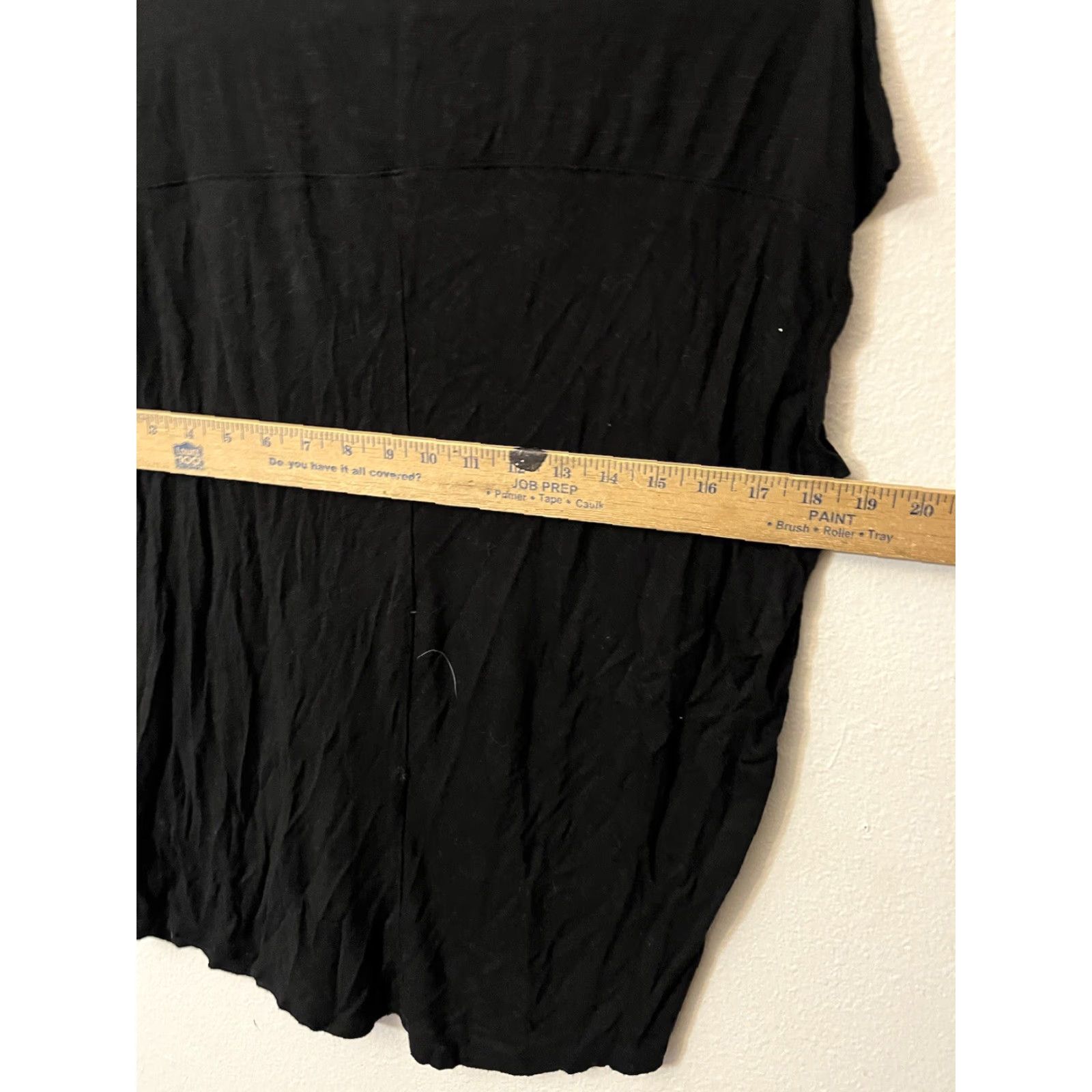 White House Black Market White House Black Market Short Sleeve Tee Womens Size Small Black Cotton Blend Casual Size 28" / US 6 / IT 42 - 5 Thumbnail