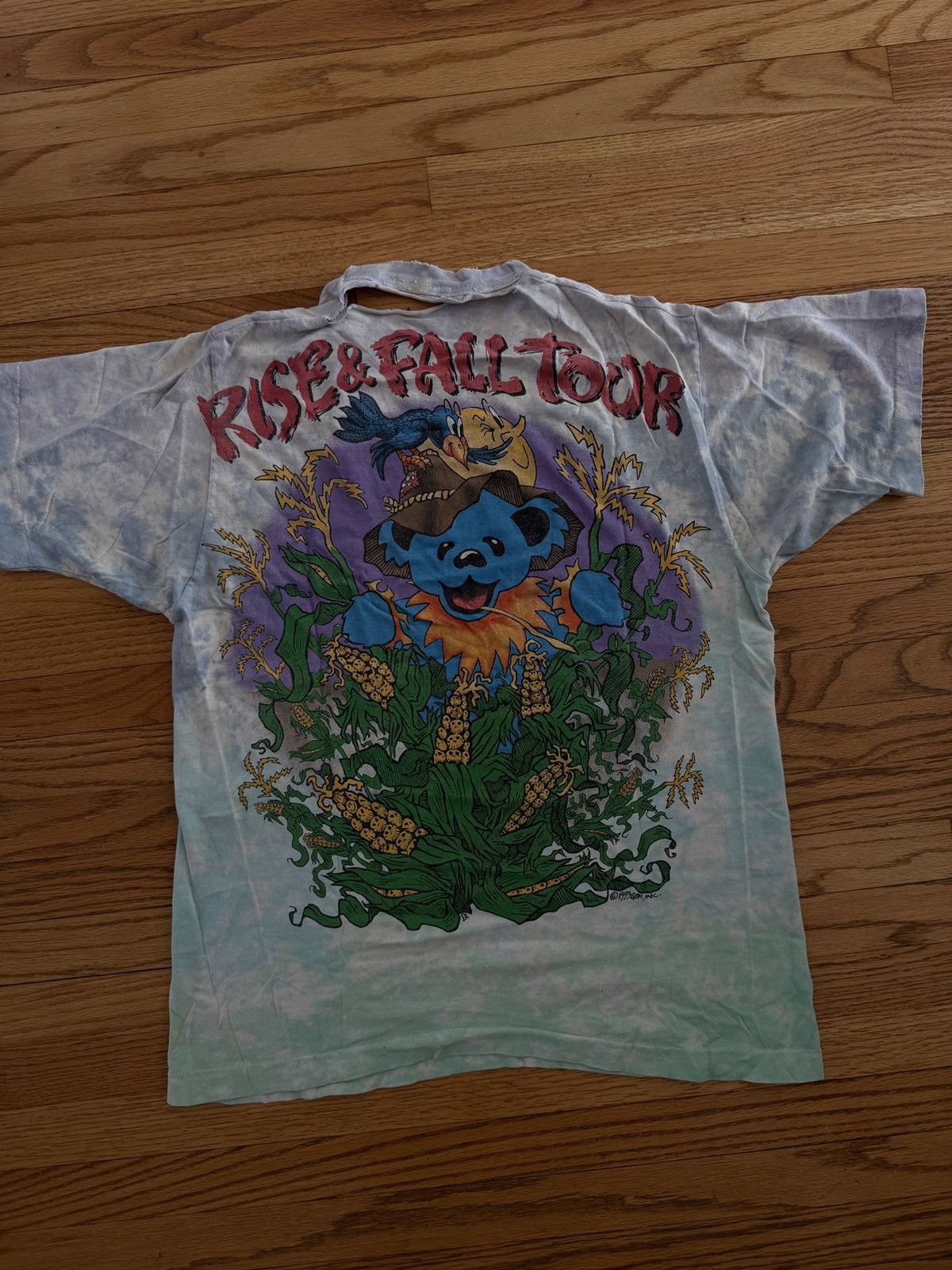 Vintage Grateful Dead - 1993 Fall Tour shirt (thrashed!) Size US L / EU 52-54 / 3 - 5 Thumbnail