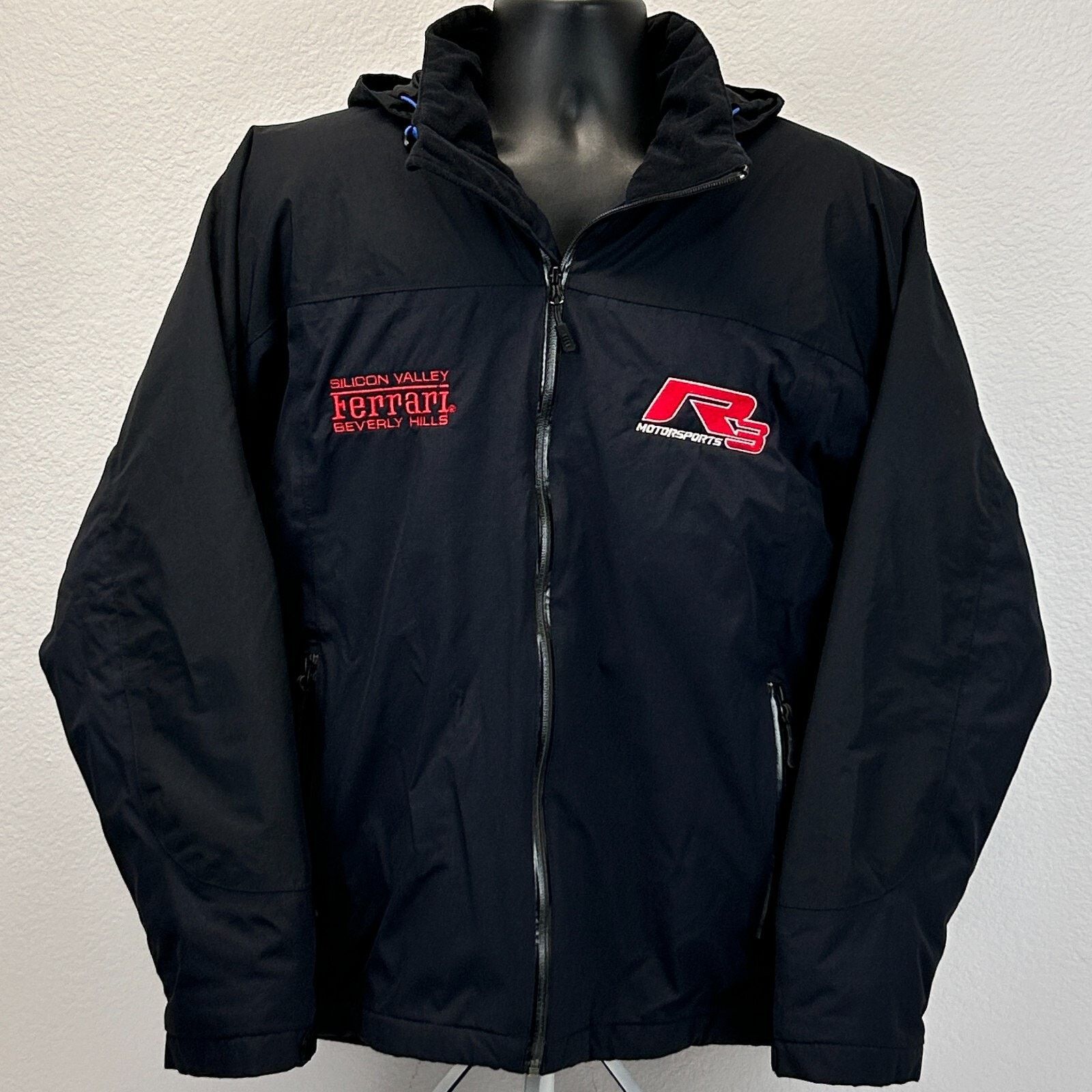 Ferrari Silicon Valley Beverly Hills Jacket Mens Large Black