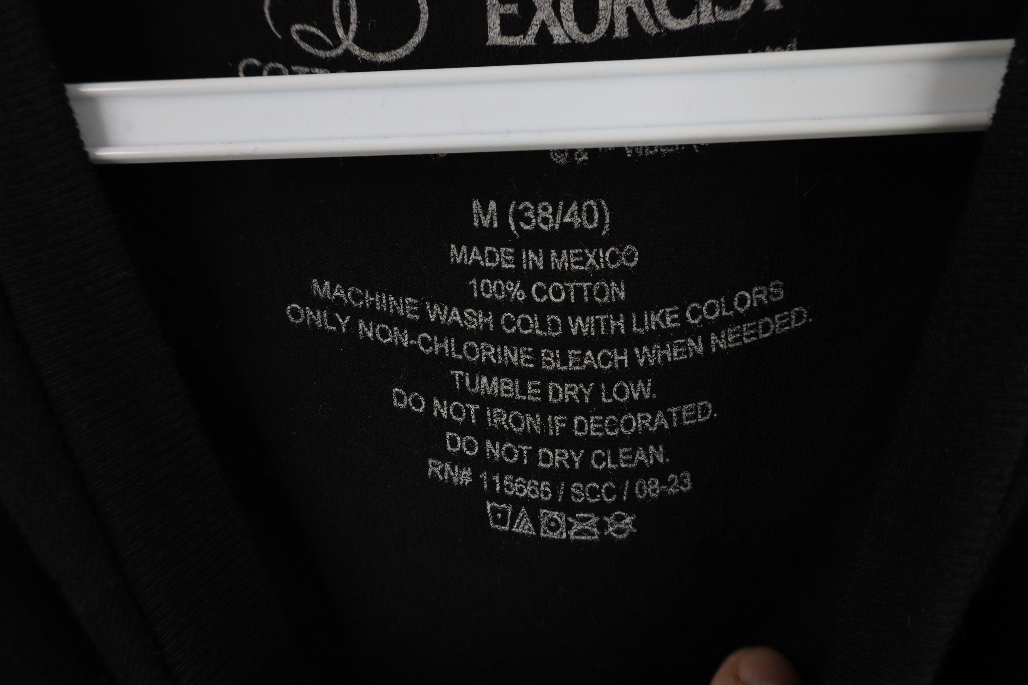 Vintage Retro Spell Out The Exorcist Movie Halloween T-Shirt Black Size US M / EU 48-50 / 2 - 9 Thumbnail