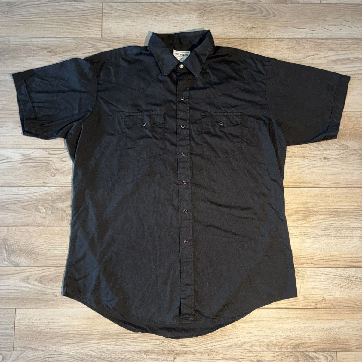 Other black short sleeve pearl snap button up shirt Size US XXL / EU 58 / 5 - 1 Thumbnail