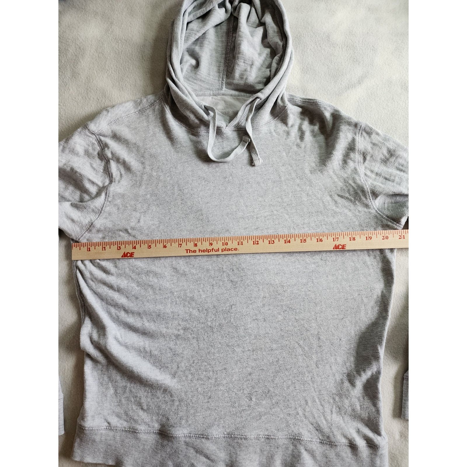 Faherty Faherty Women's XL Hoodie Organic Sunwashed Cotton Gray Size XL / US 12-14 / IT 48-50 - 8 Thumbnail