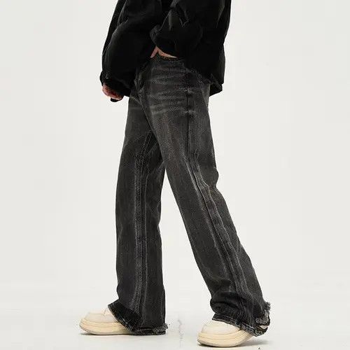 Jean Faded Black Ripped Flare jeans Size US 30 / EU 46 - 2 Thumbnail