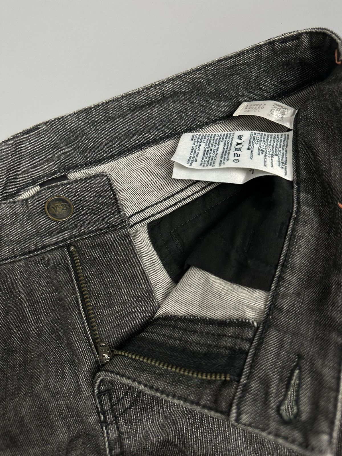 Designer × Yohji Yamamoto Y-3 007 Yohji Yamamoto Black Denim Size US 32 / EU 48 - 7 Thumbnail